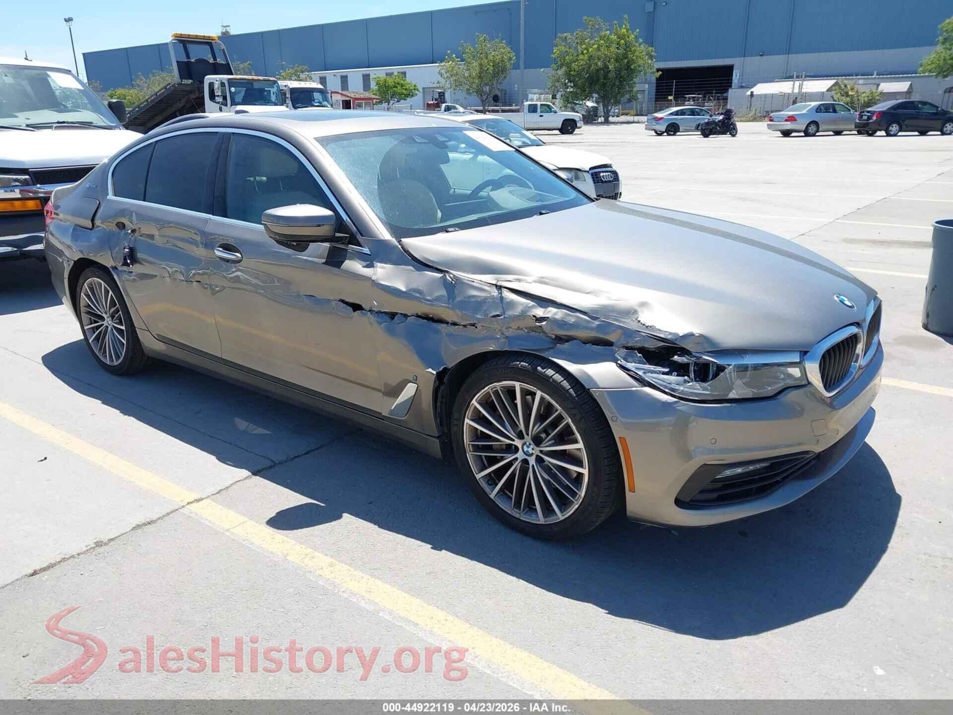 2018 BMW 530E VIN WBAJA9C53JB253216, auction photo