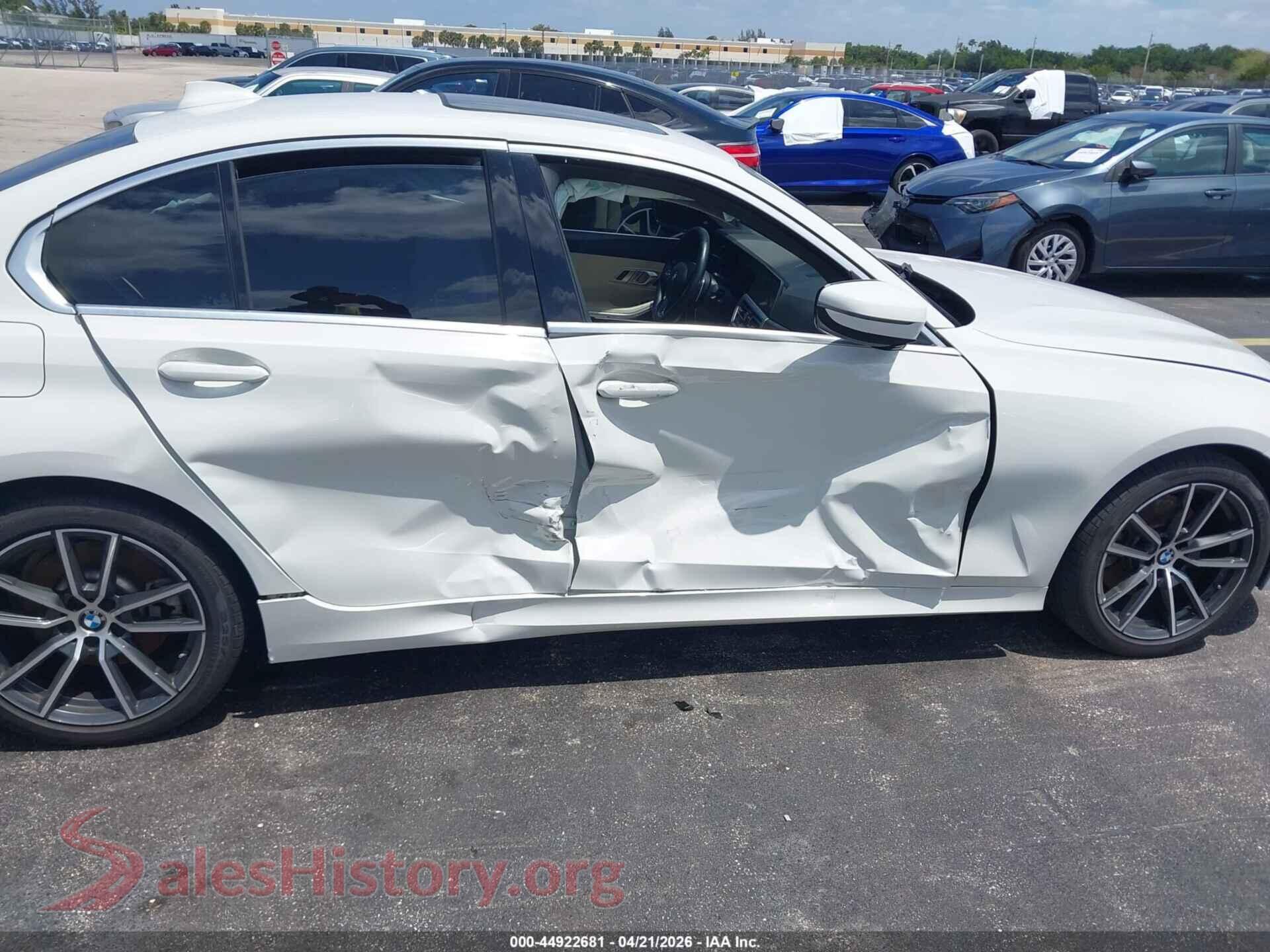 2019 BMW 330I VIN WBA5R1C57KFH18282, rear passenger side