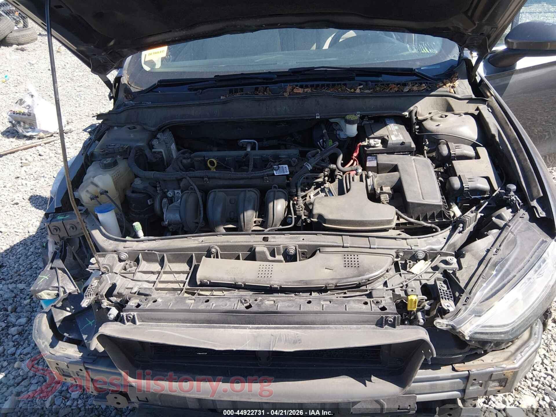 2018 FORD FUSION VIN 3FA6P0H71JR104124, interior dashboard