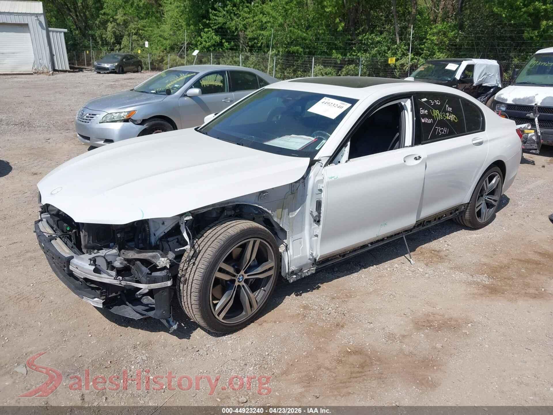 2018 BMW 740I VIN WBA7E2C54JB216293, front view