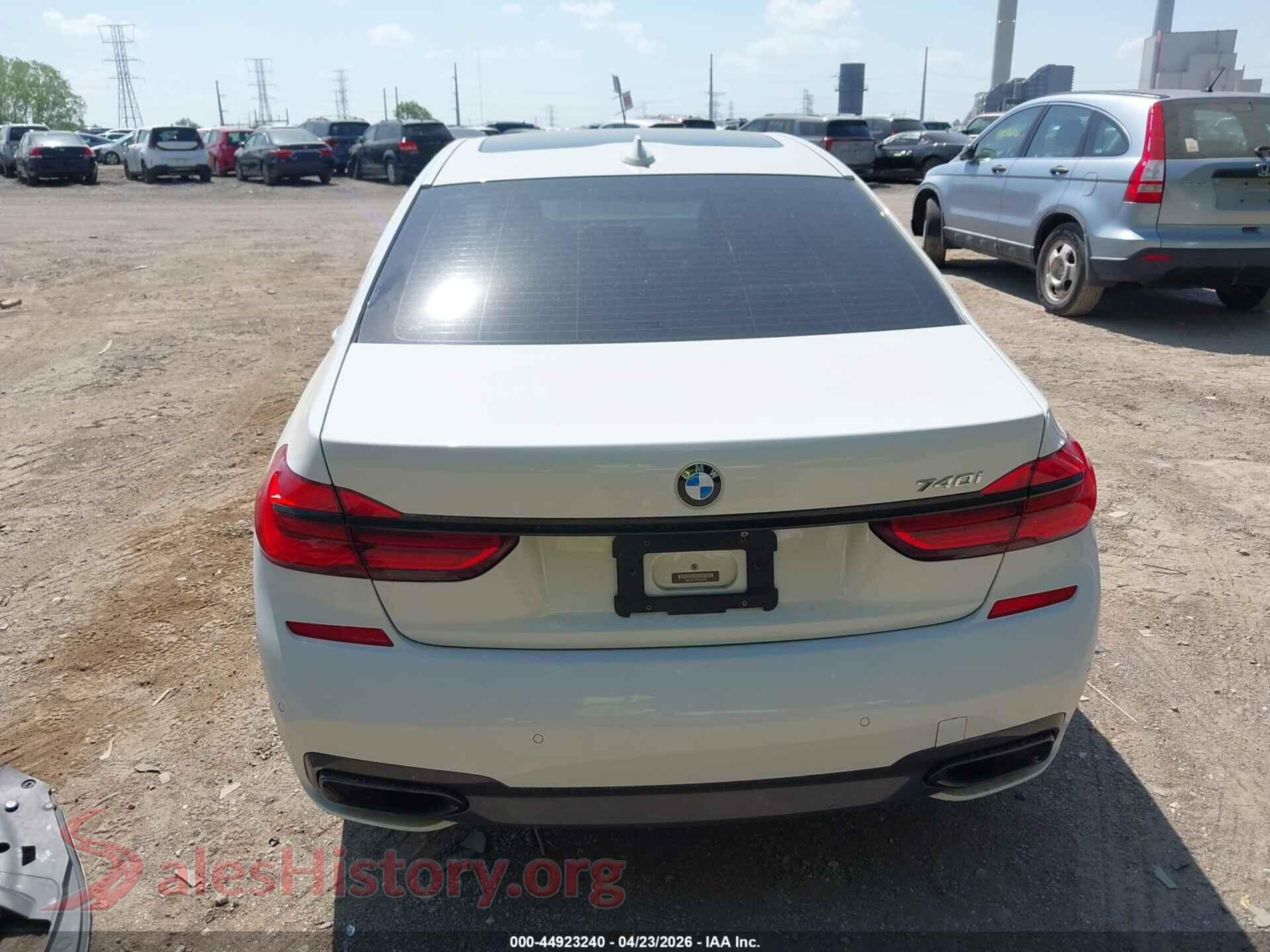 2018 BMW 740I VIN WBA7E2C54JB216293, auction photo 17