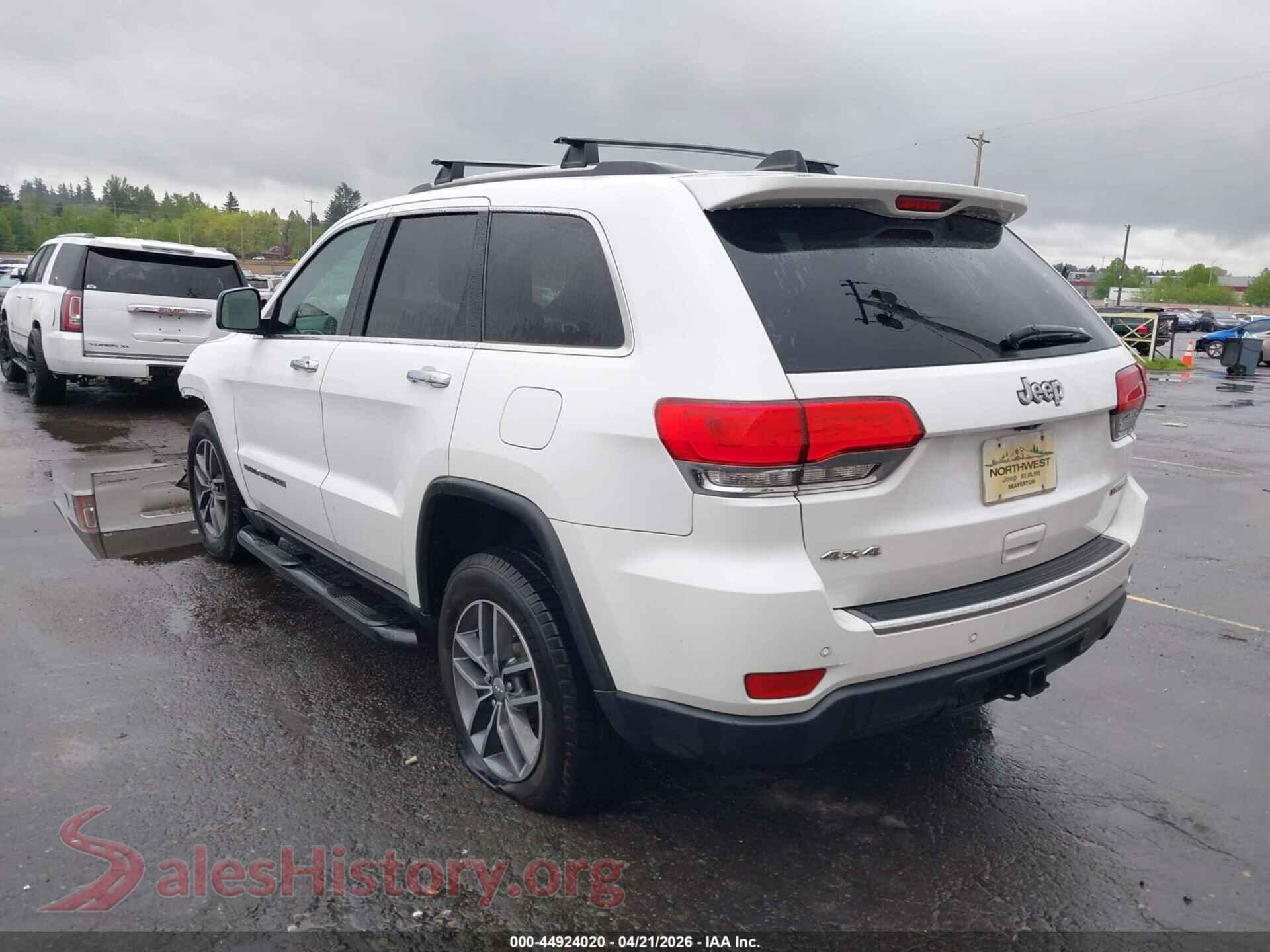 2017 JEEP GRAND CHEROKEE VIN 1C4RJFBG7HC617729, driver side view
