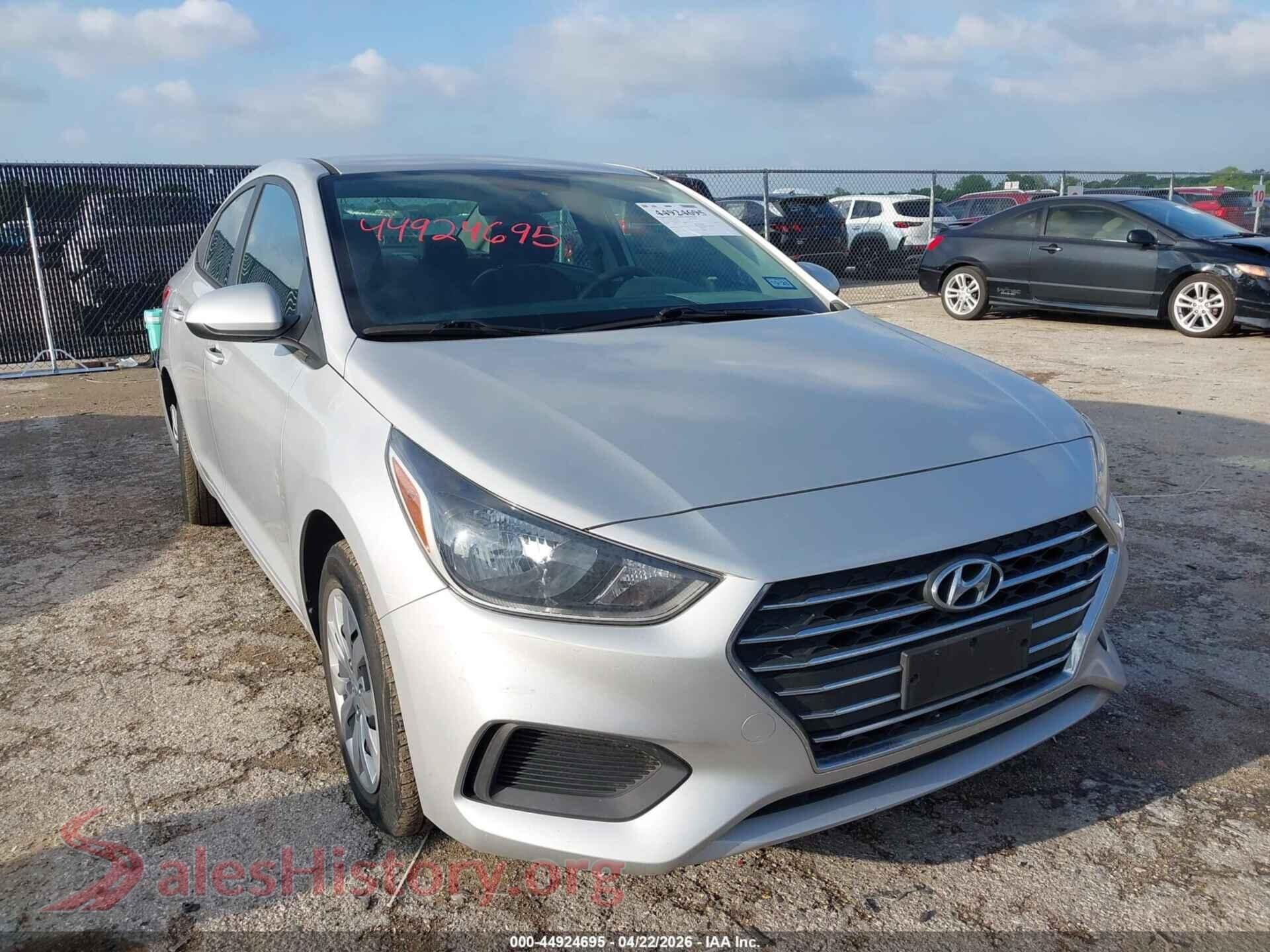 3KPC24A67NE187236 2022 HYUNDAI ACCENT