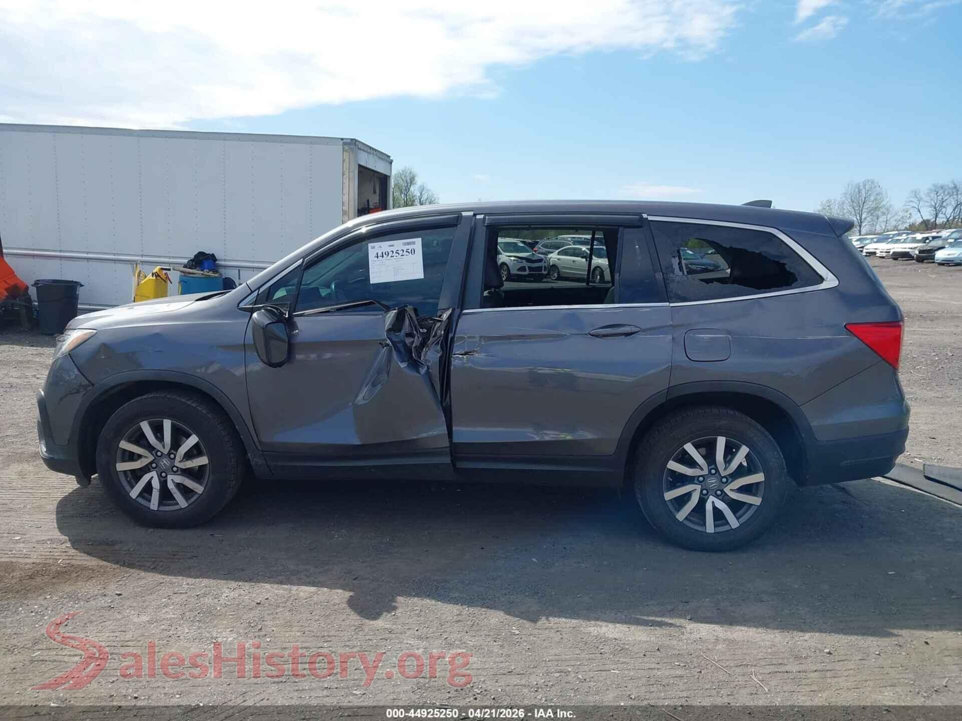 2019 HONDA PILOT VIN 5FNYF6H52KB059852, auction photo 14