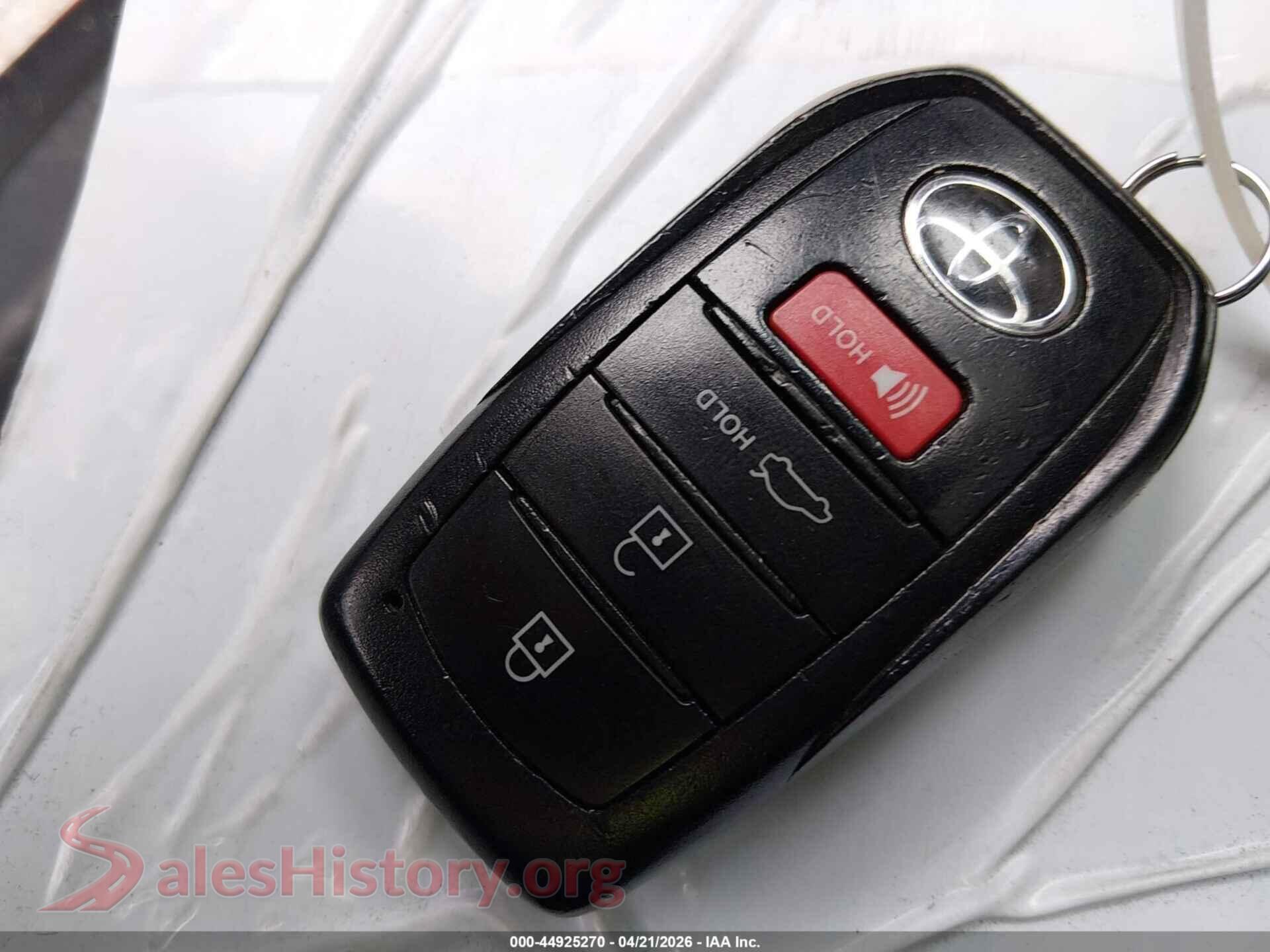 2025 TOYOTA CAMRY VIN 4T1DAACK0SU026493, odometer mileage
