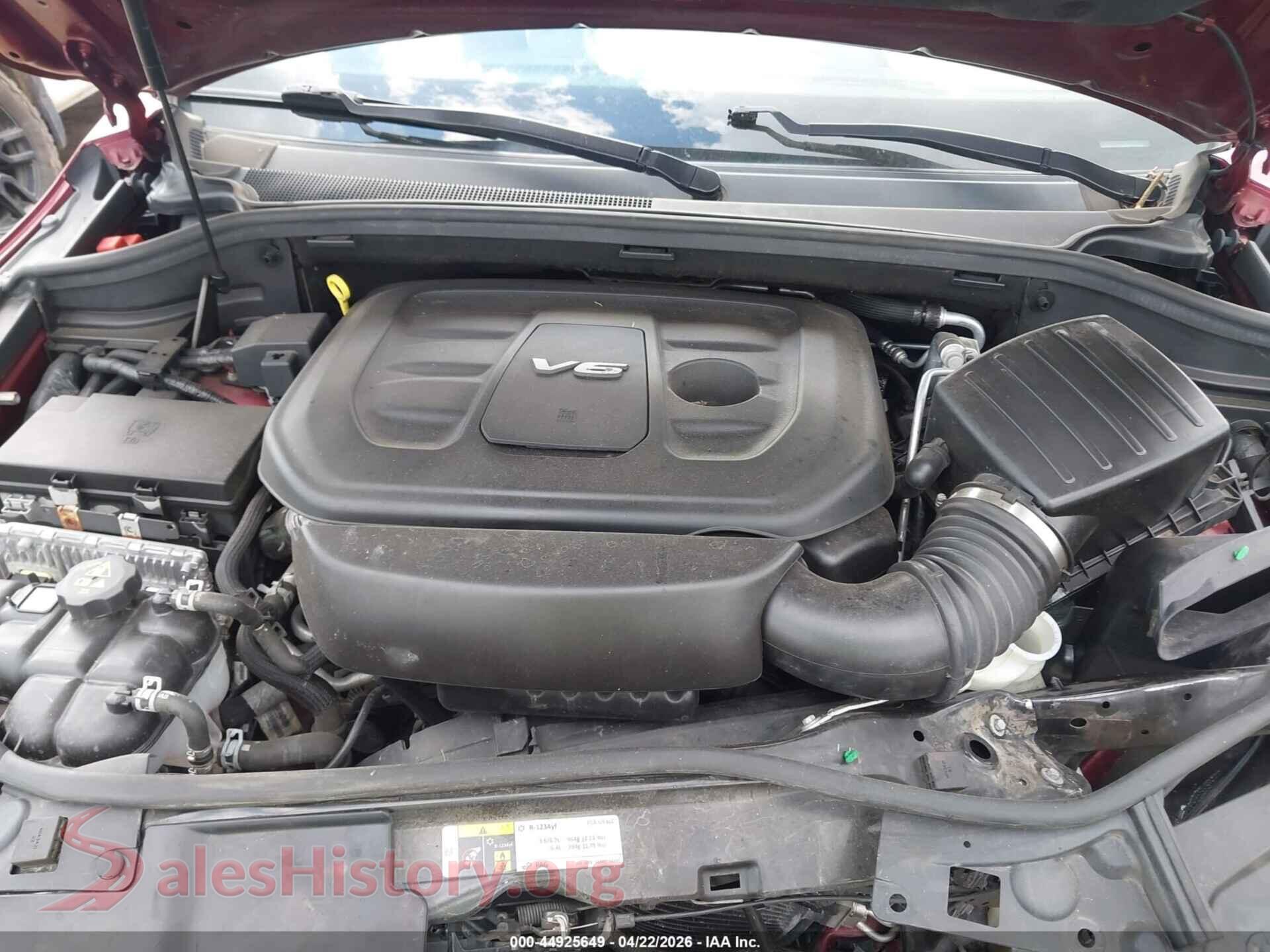 2018 DODGE DURANGO VIN 1C4RDHDG2JC413720, interior dashboard