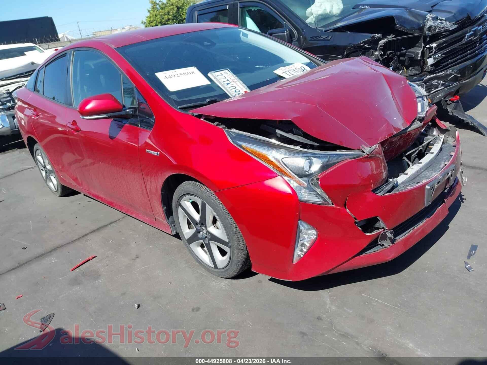 JTDKARFU4H3529076 2017 TOYOTA PRIUS
