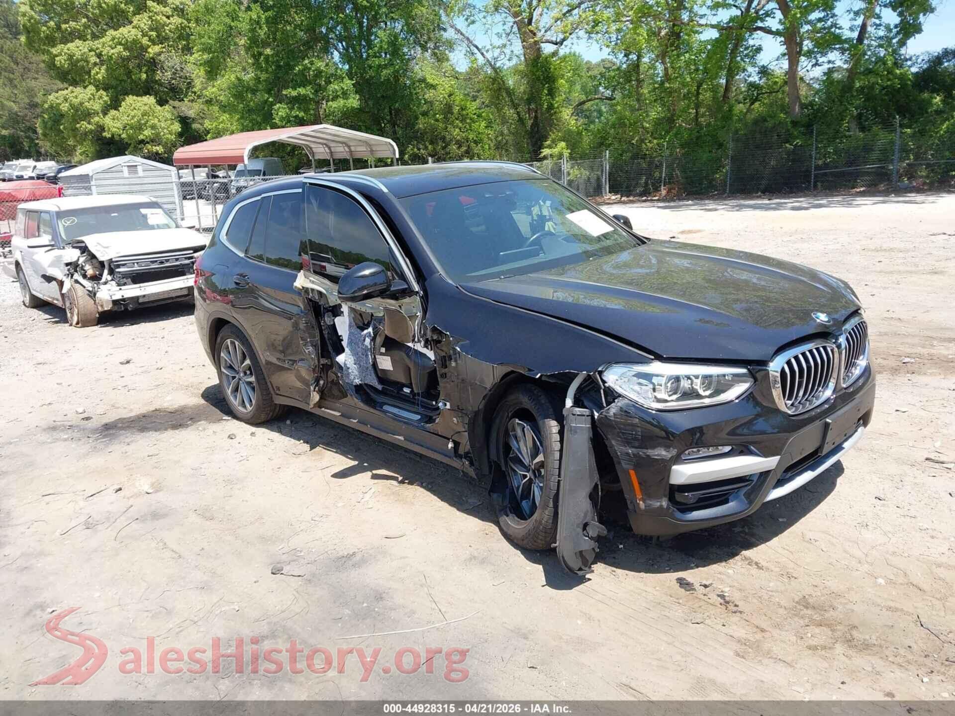2019 BMW X3 VIN 5UXTR7C5XKLF26027, auction photo