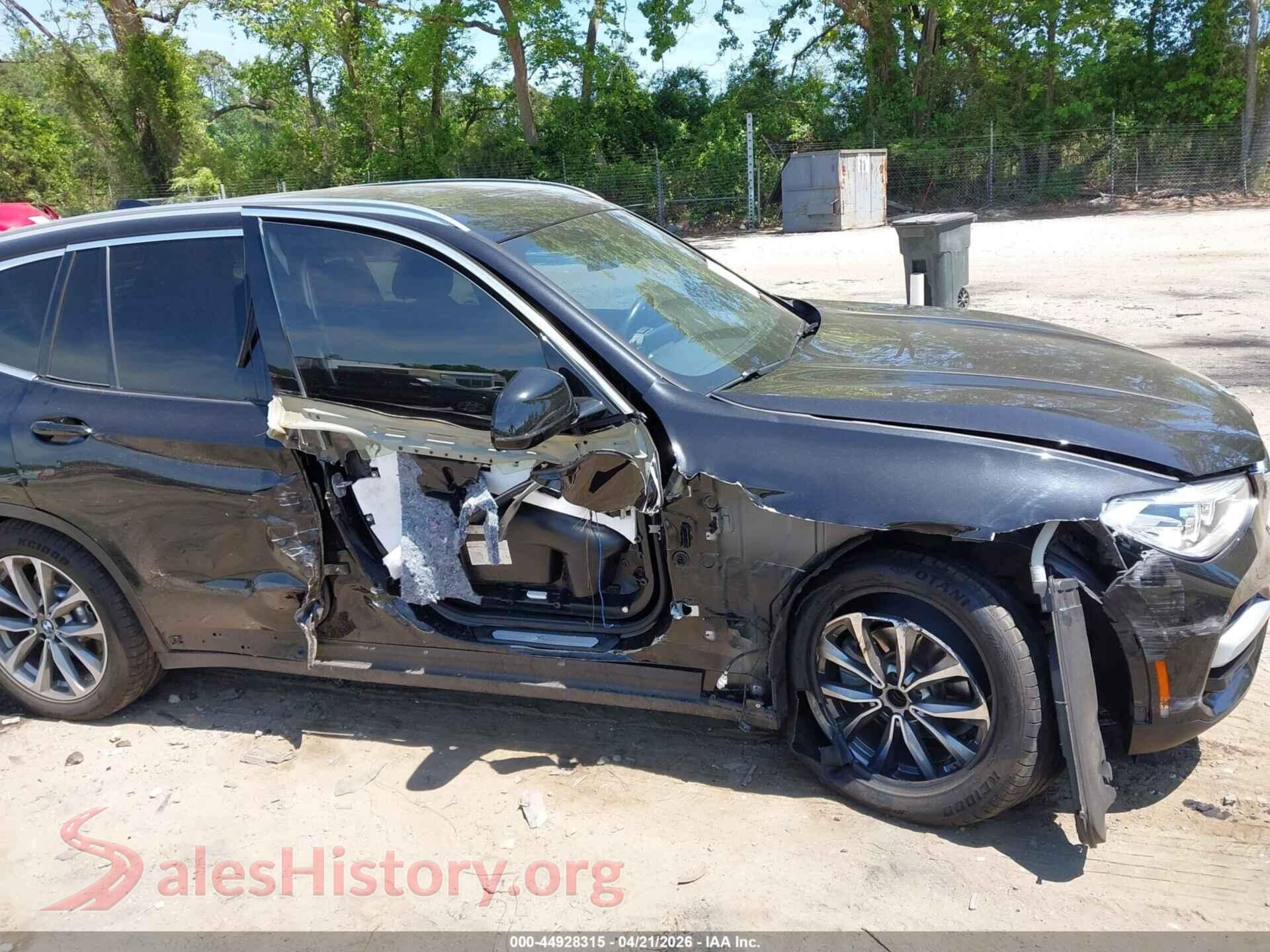 2019 BMW X3 VIN 5UXTR7C5XKLF26027, rear passenger side