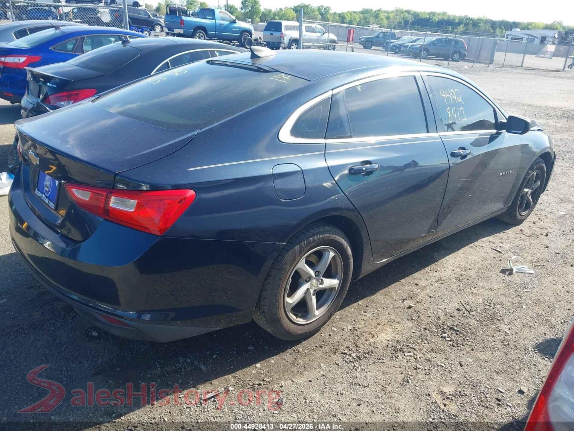 2017 CHEVROLET MALIBU VIN 1G1ZB5ST2HF230274, rear driver side