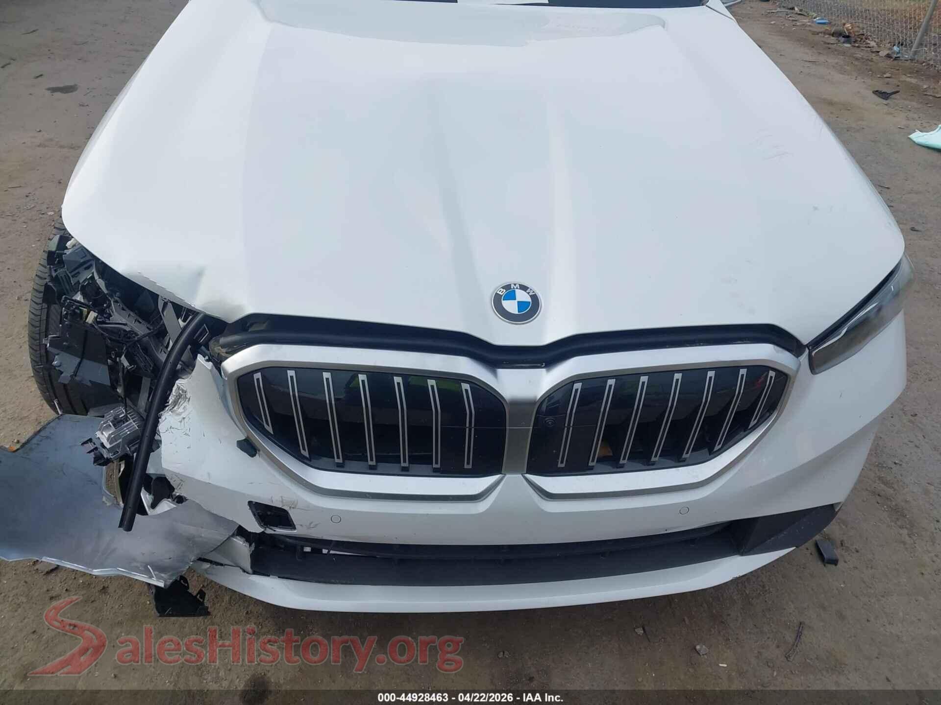 2024 BMW 530I VIN WBA53FJ01RCS00487, rear passenger side