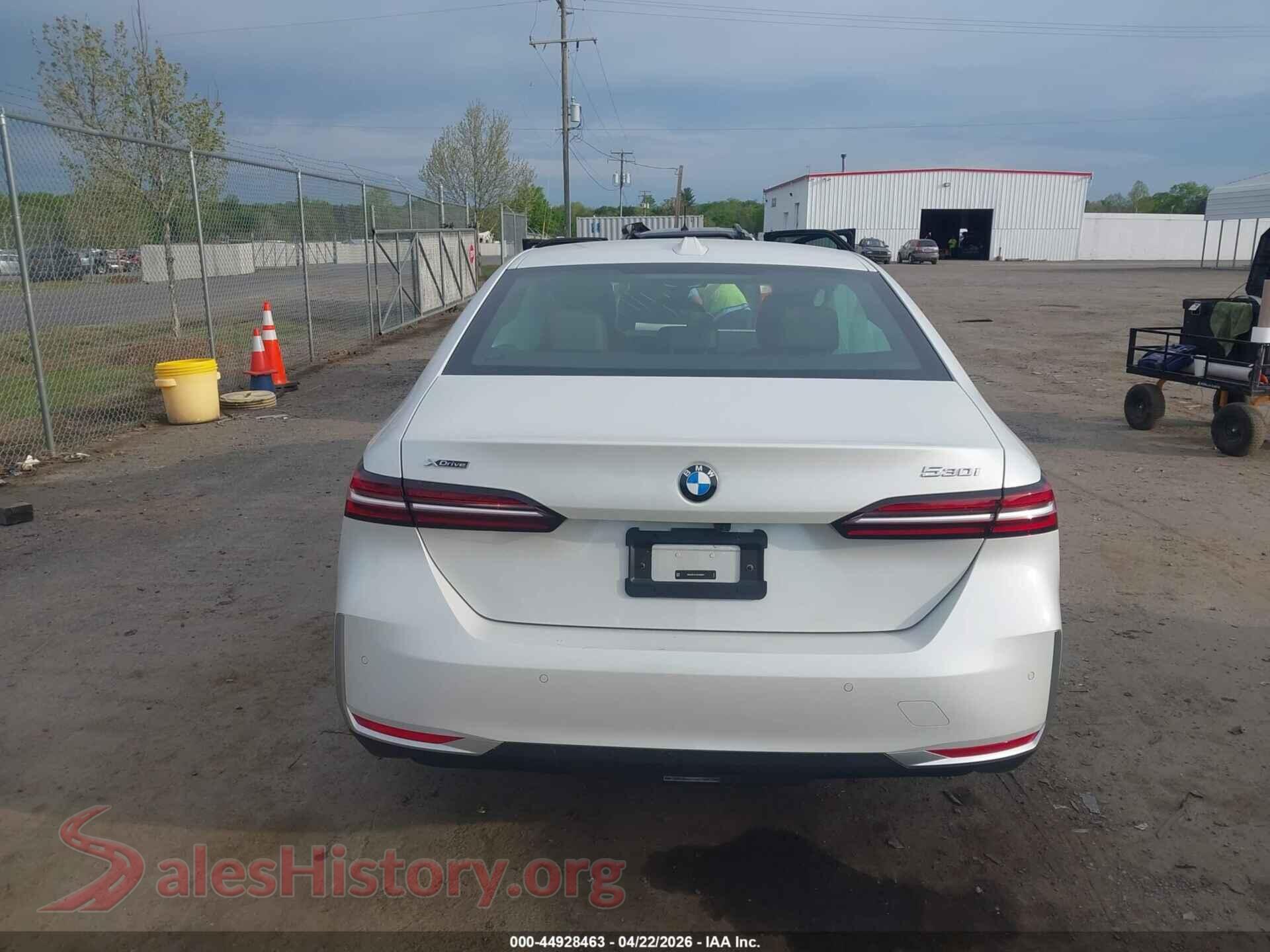 2024 BMW 530I VIN WBA53FJ01RCS00487, auction photo 16