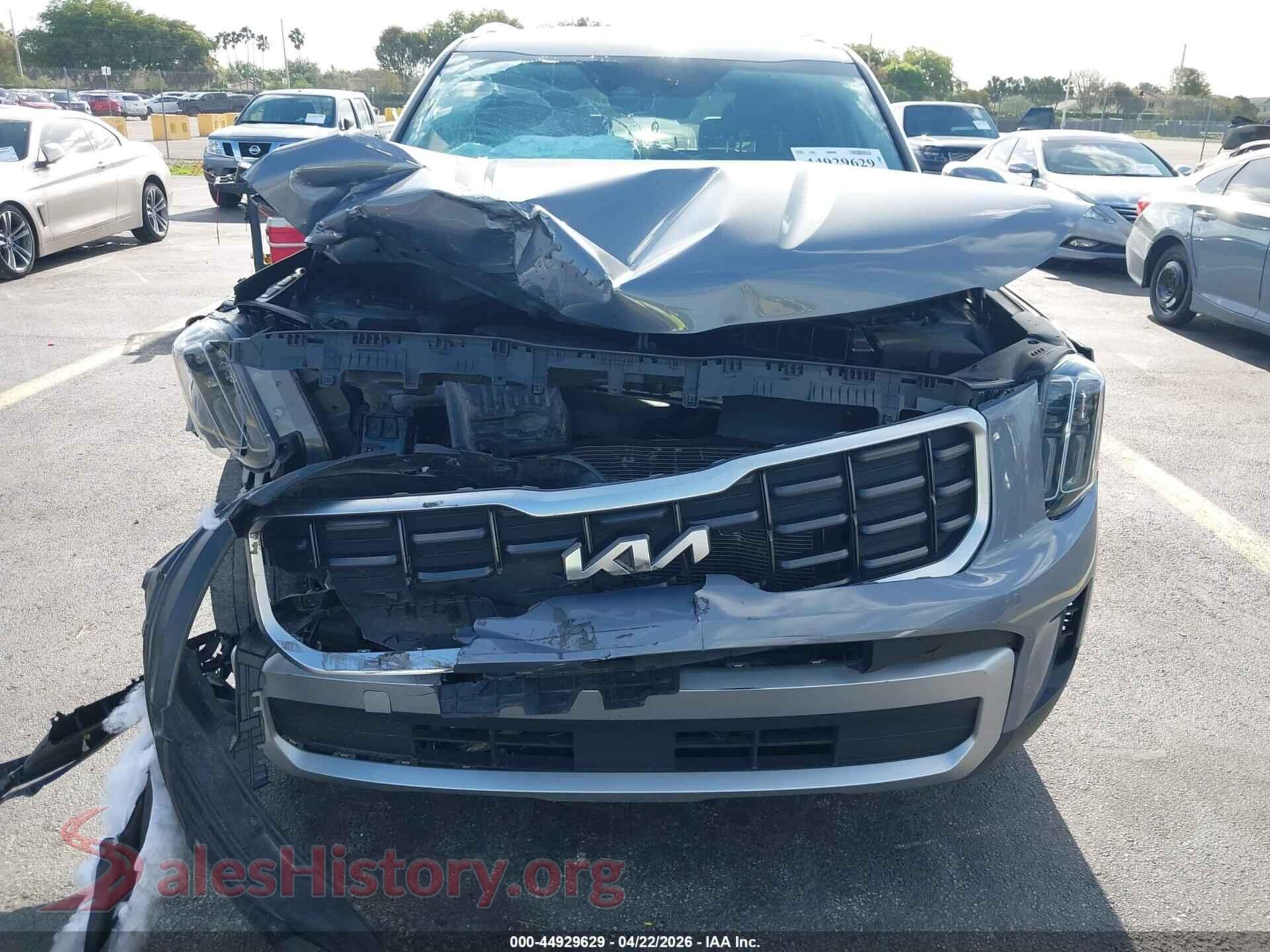 2024 KIA TELLURIDE VIN 5XYP64GC2RG497838, rear passenger side