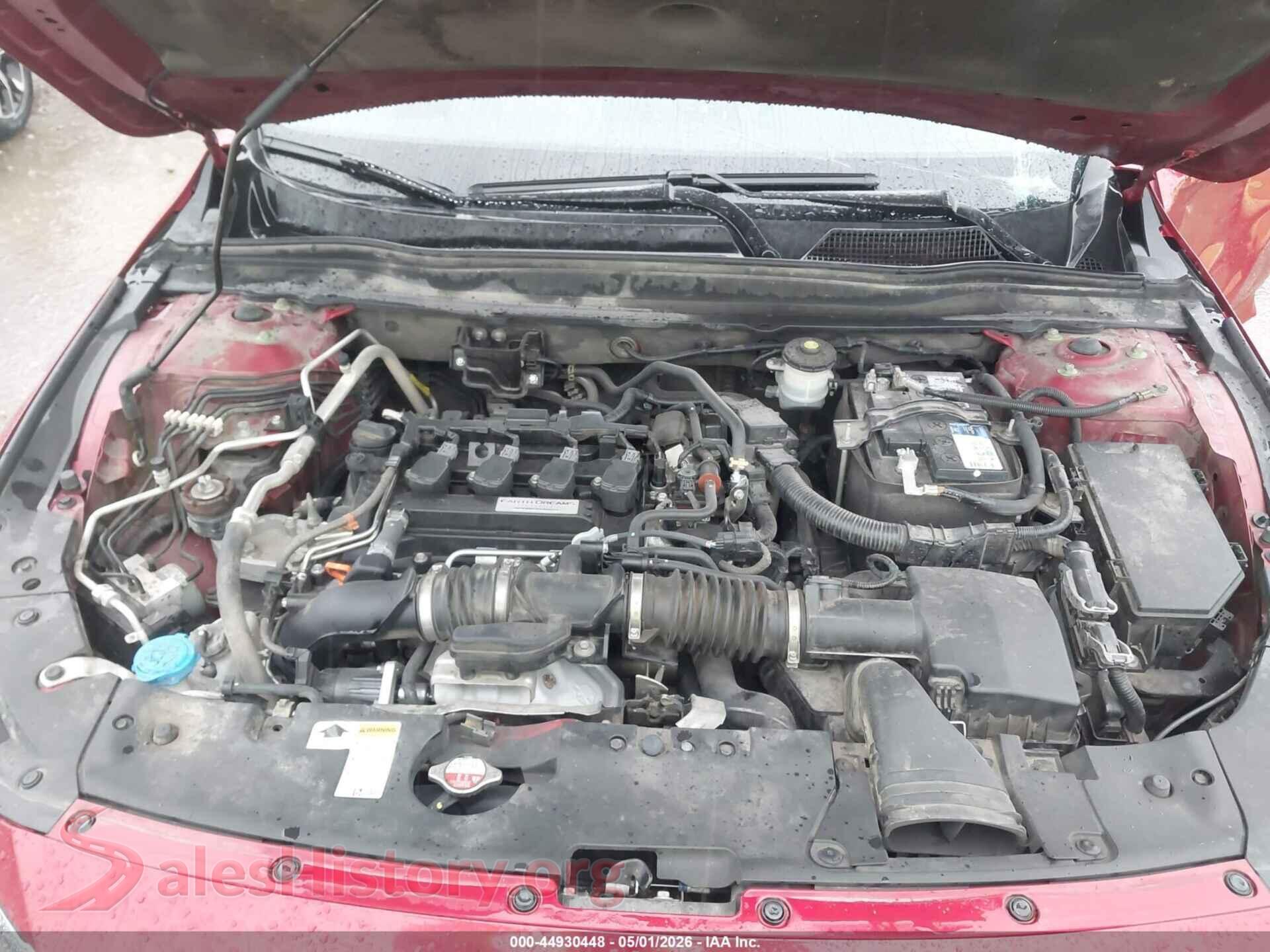 2018 HONDA ACCORD VIN 1HGCV1F59JA043840, interior dashboard