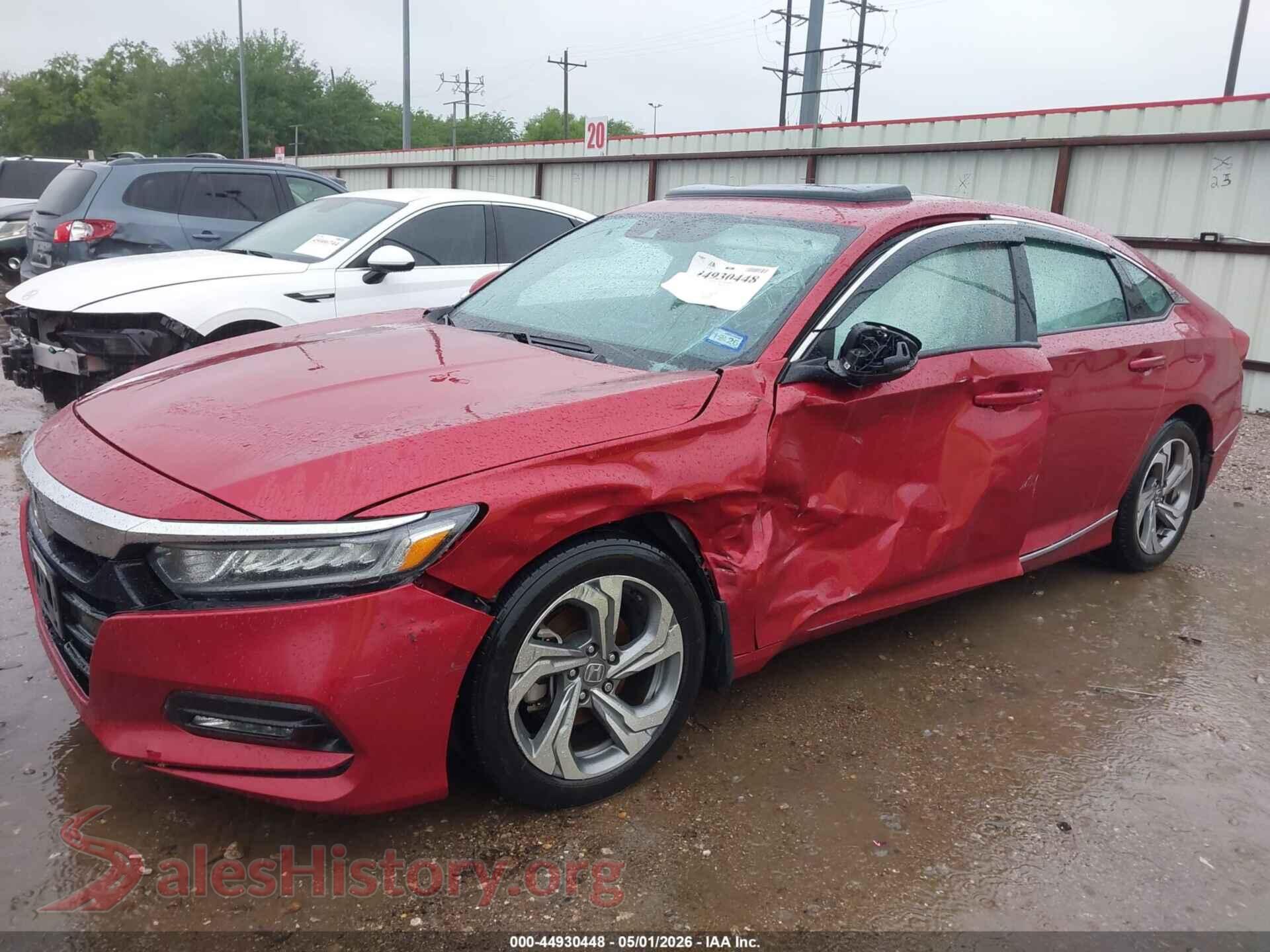 2018 HONDA ACCORD VIN 1HGCV1F59JA043840, front view