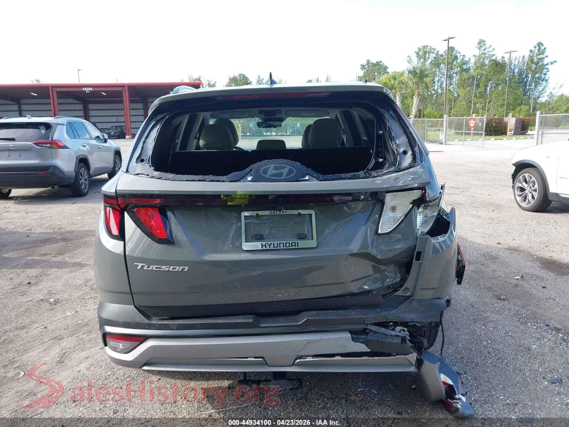 2025 HYUNDAI TUCSON VIN 5NMJB3DE6SH523192, rear passenger side