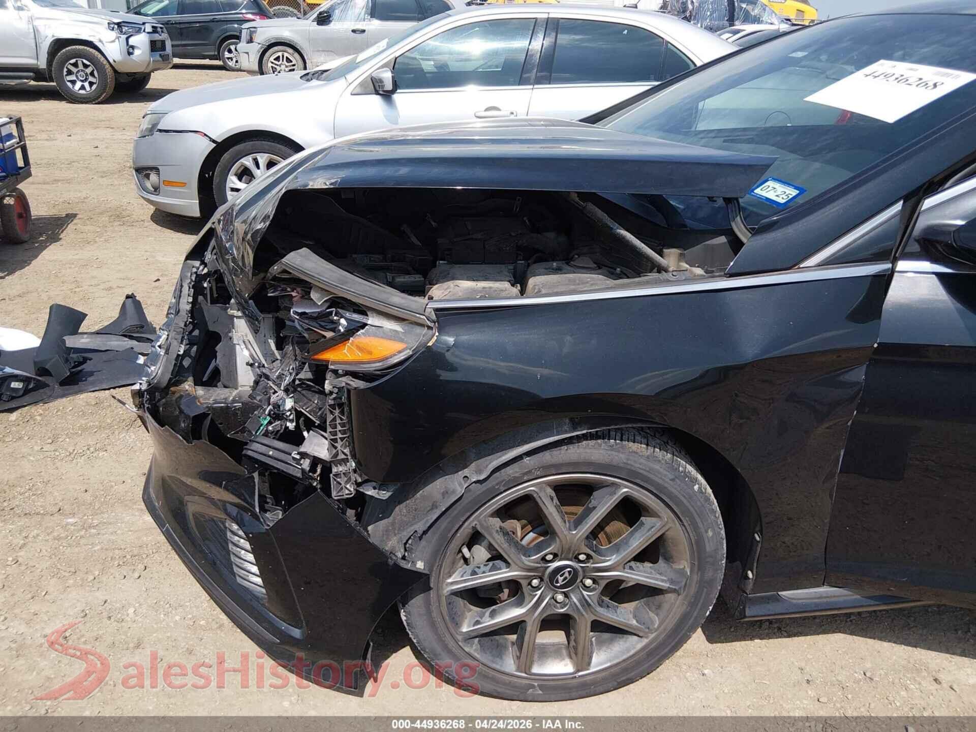 2018 HYUNDAI SONATA VIN 5NPE34AB1JH723347, rear passenger side