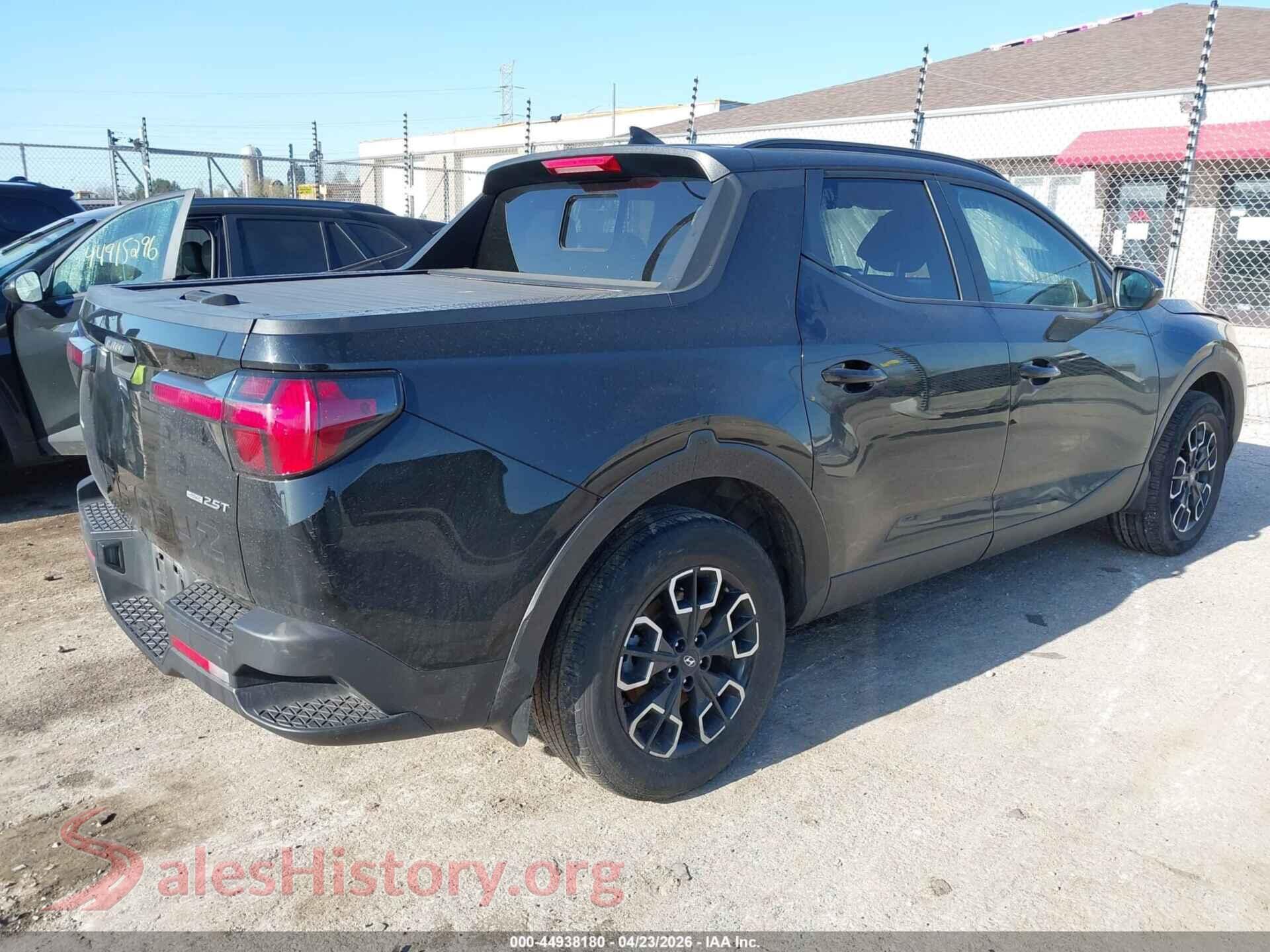 2023 HYUNDAI SANTA CRUZ VIN 5NTJDDAF1PH060340, rear driver side