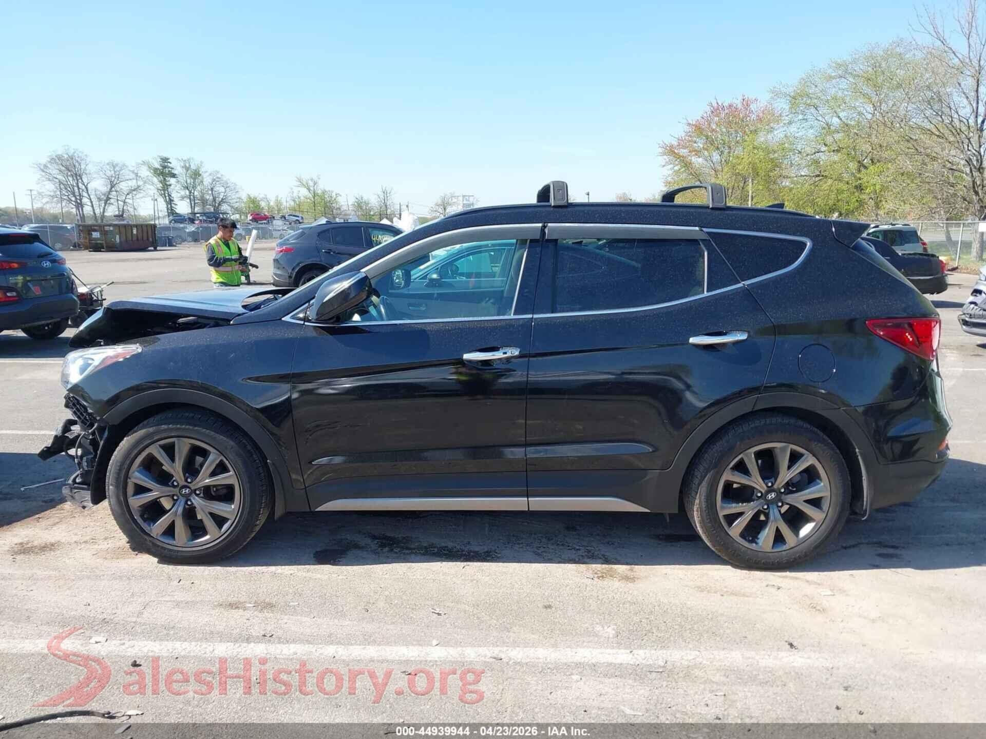 2018 HYUNDAI SANTA FE SPORT VIN 5XYZWDLA6JG518837, auction photo 14