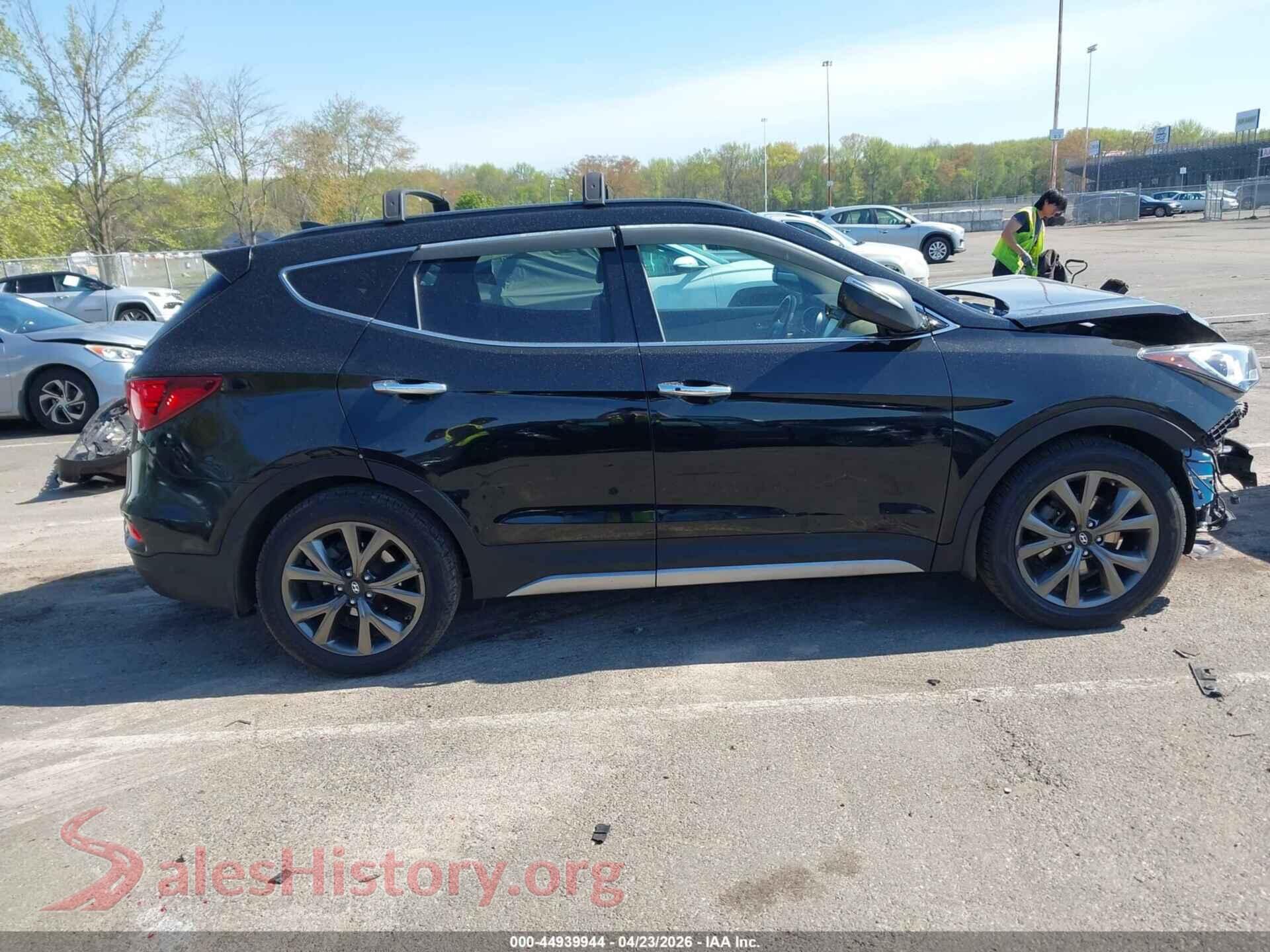 2018 HYUNDAI SANTA FE SPORT VIN 5XYZWDLA6JG518837, auction photo 13