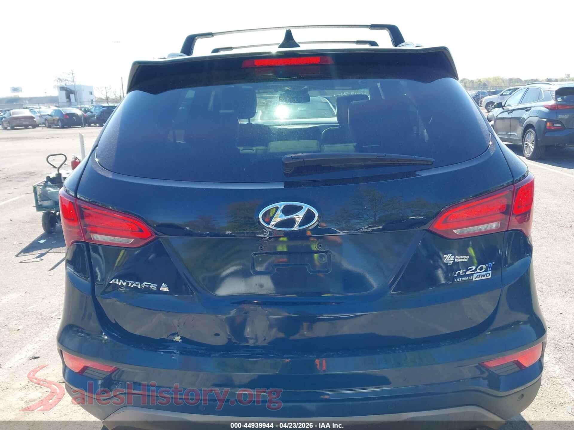 2018 HYUNDAI SANTA FE SPORT VIN 5XYZWDLA6JG518837, auction photo 16