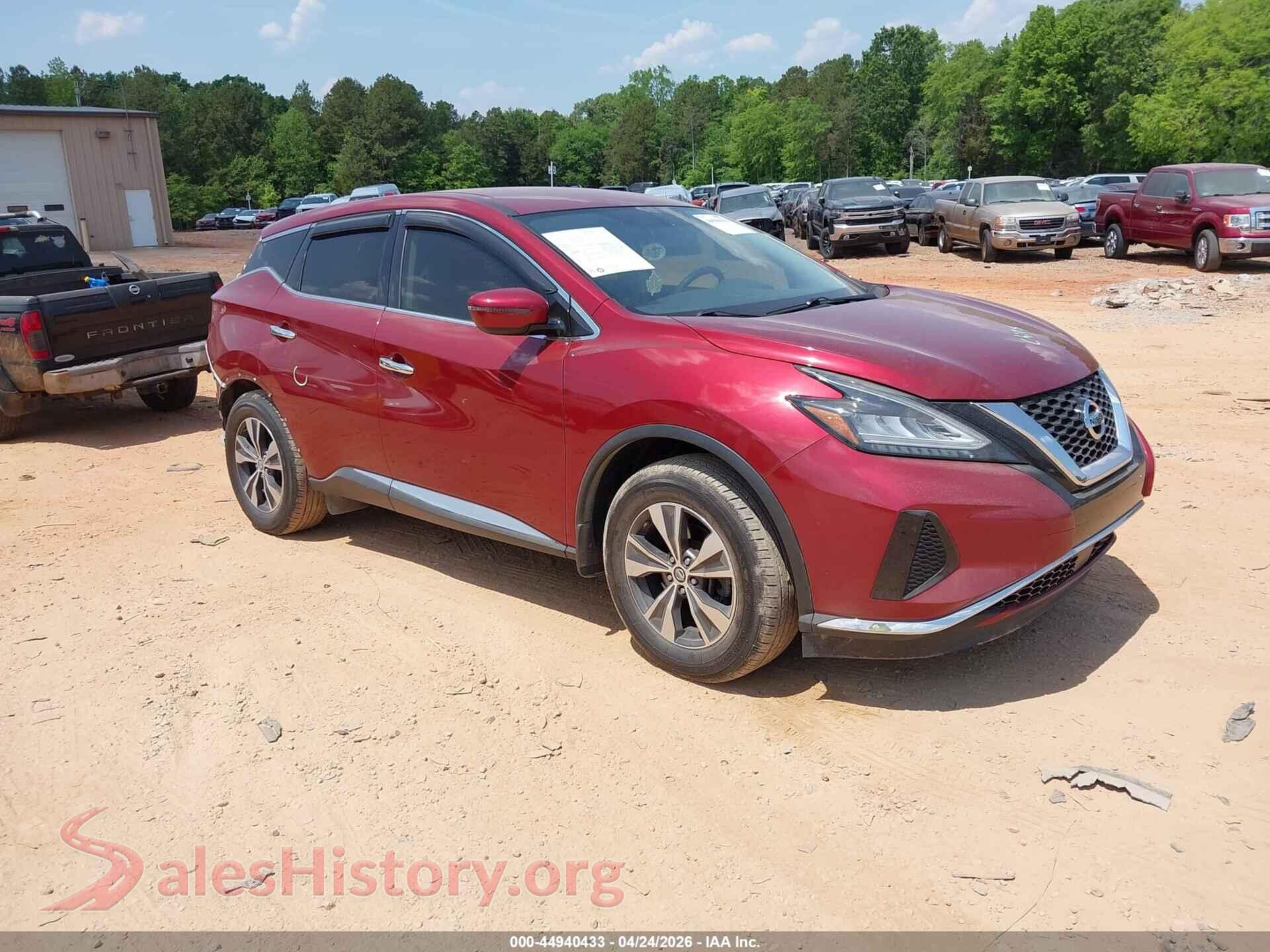 5N1AZ2MS2KN117615 2019 NISSAN MURANO
