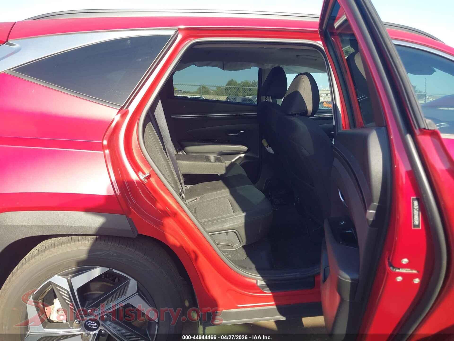 2022 HYUNDAI TUCSON VIN 5NMJFCAE0NH015989, front passenger side
