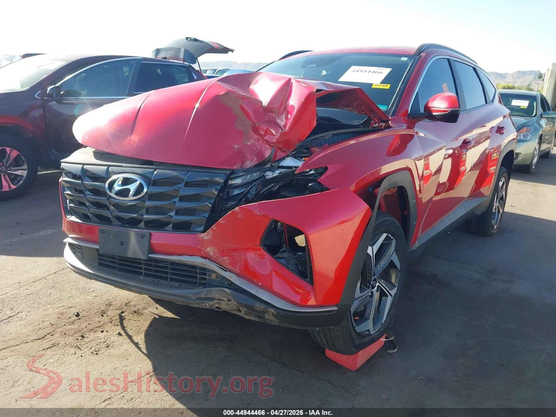 2022 HYUNDAI TUCSON VIN 5NMJFCAE0NH015989, rear passenger side