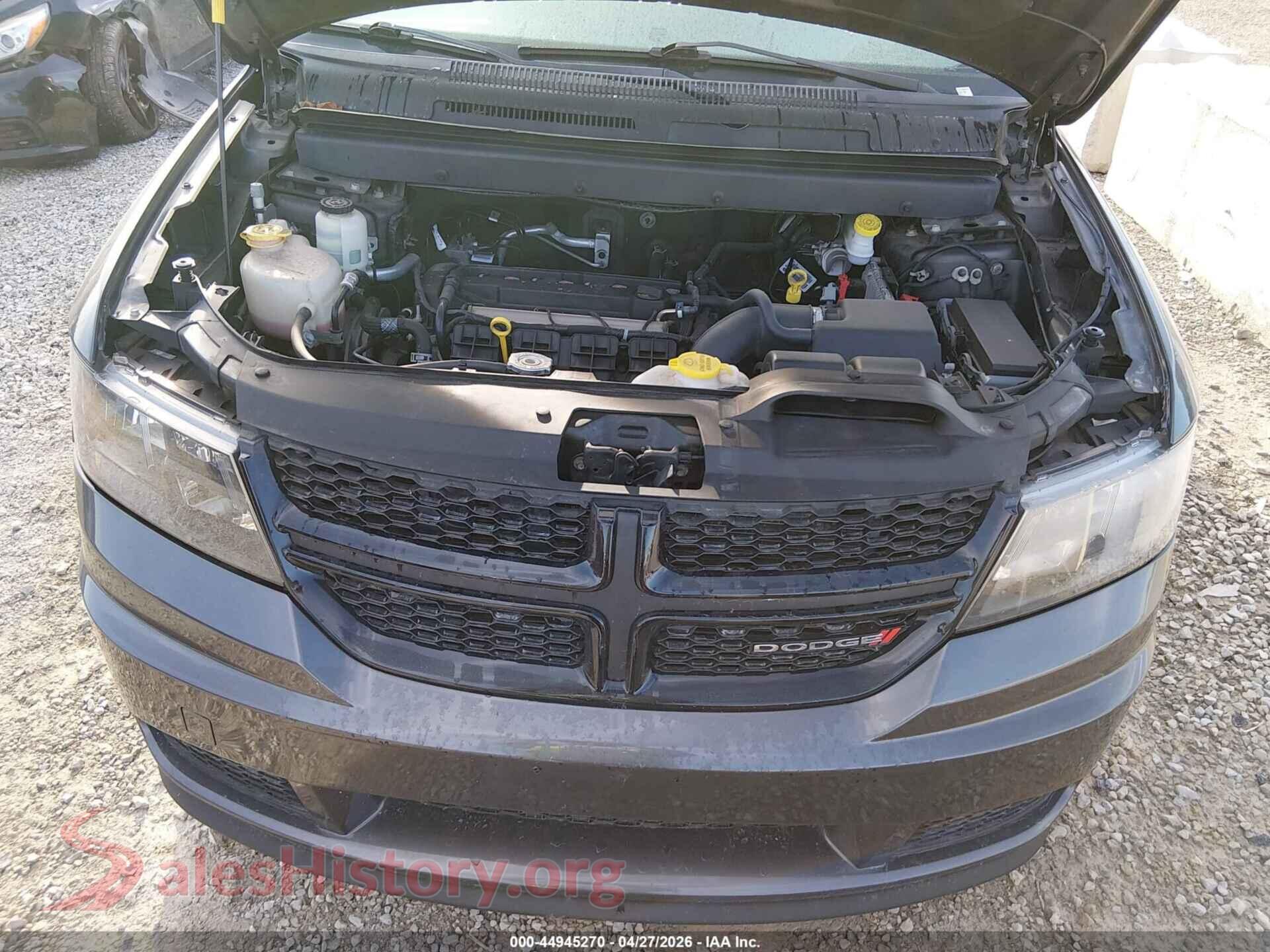 2018 DODGE JOURNEY VIN 3C4PDCAB9JT517001, interior dashboard