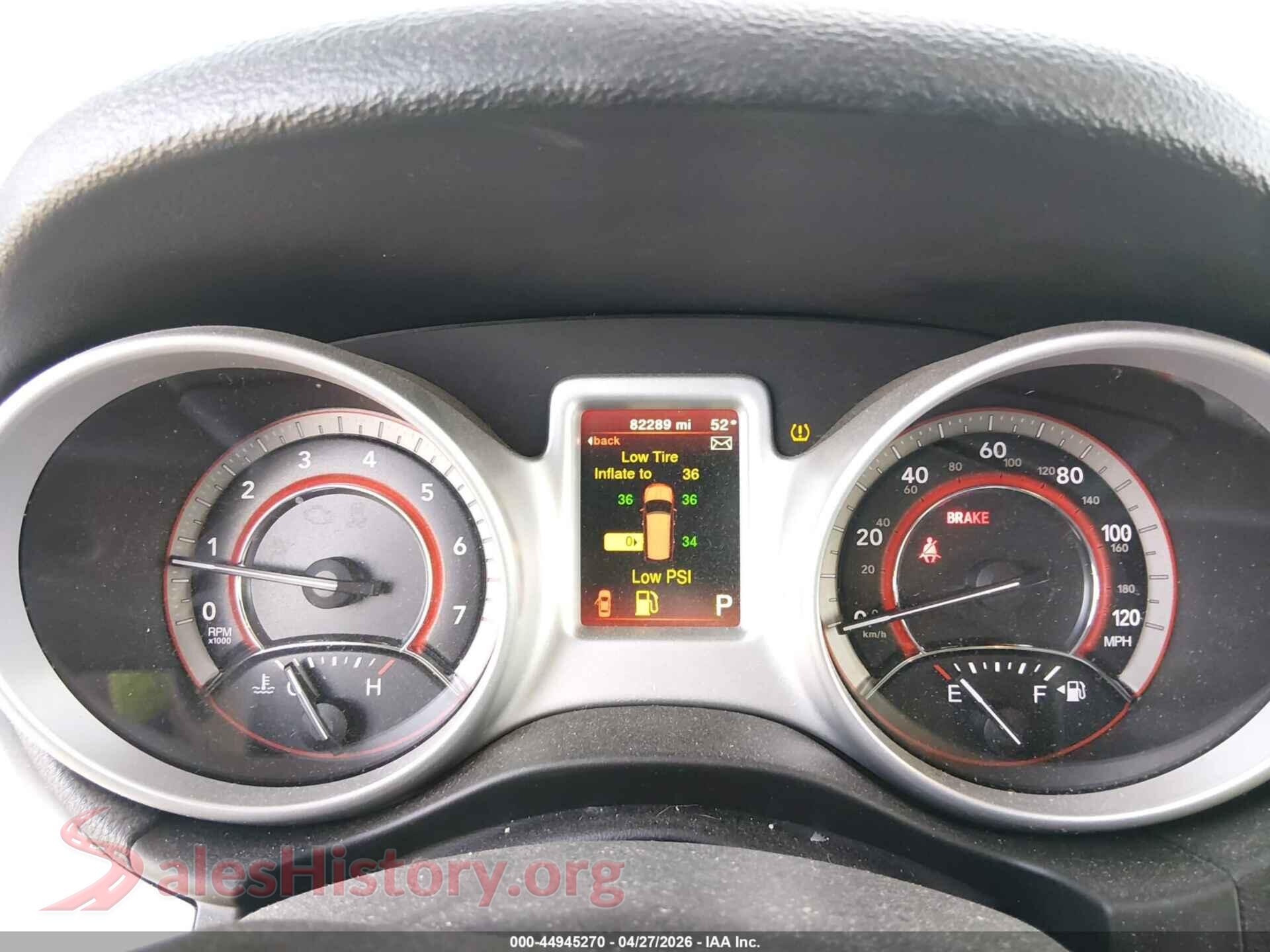 2018 DODGE JOURNEY VIN 3C4PDCAB9JT517001, passenger side view