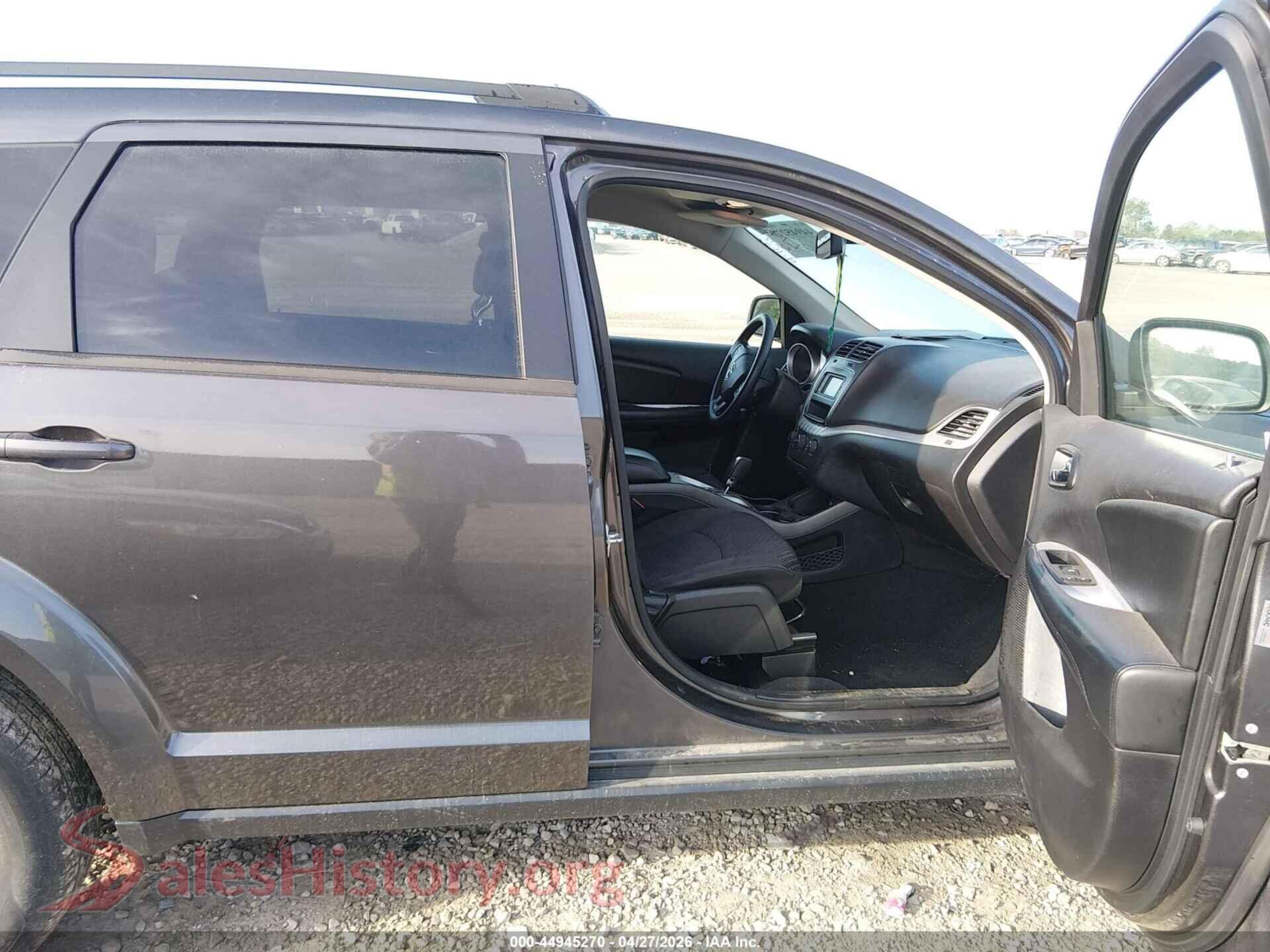 2018 DODGE JOURNEY VIN 3C4PDCAB9JT517001, rear view