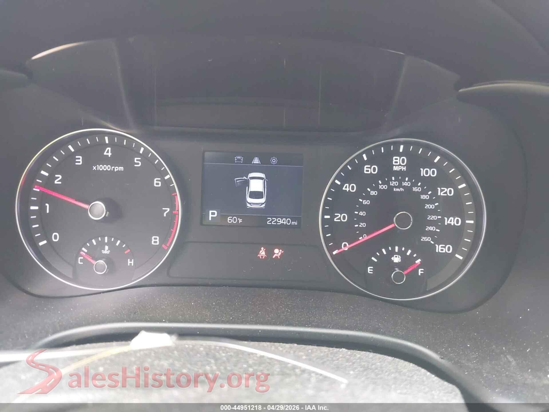 2020 KIA FORTE VIN 3KPF24AD2LE223570, passenger side view