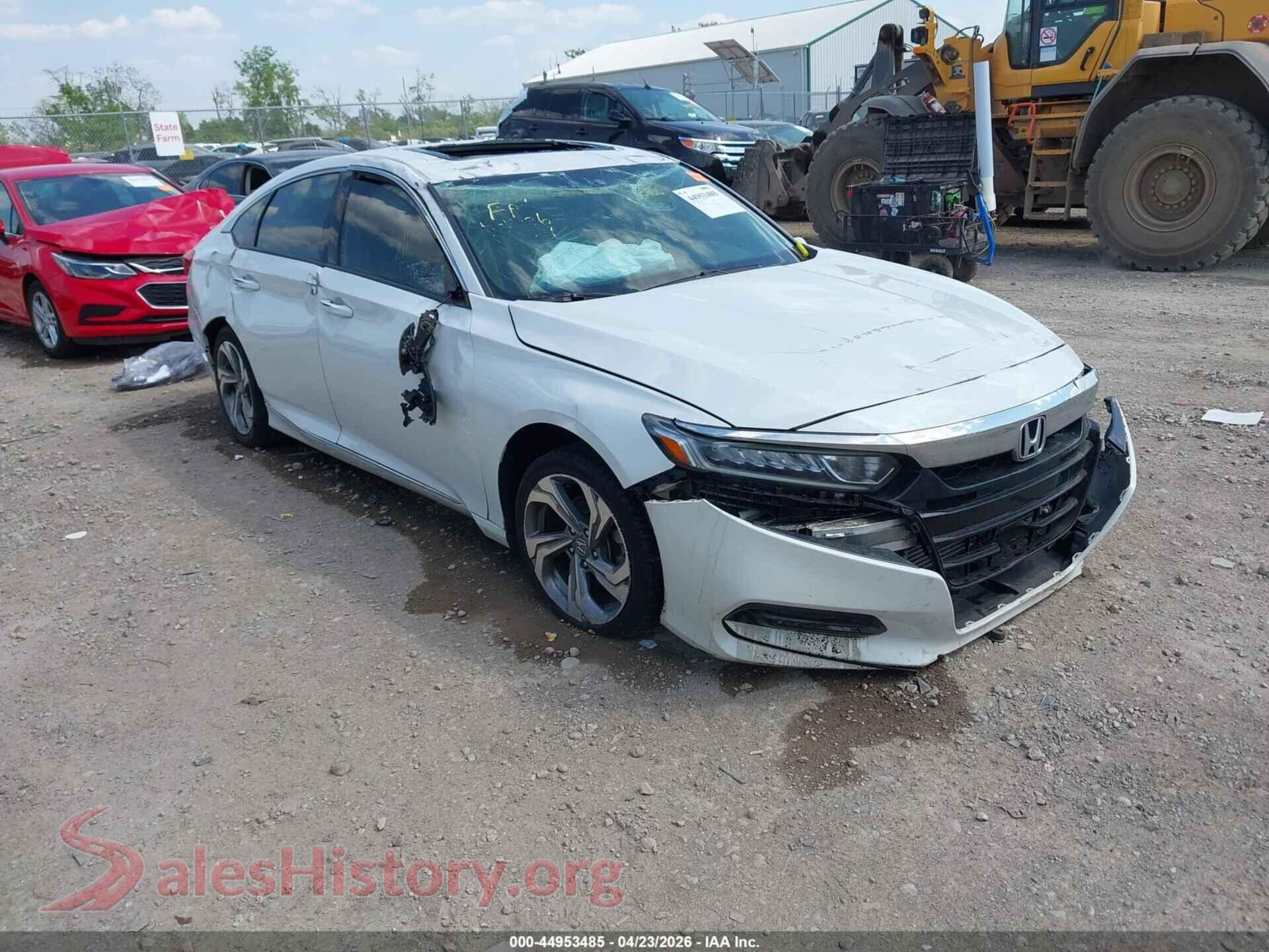 2019 HONDA ACCORD VIN 1HGCV1F56KA023871, auction photo