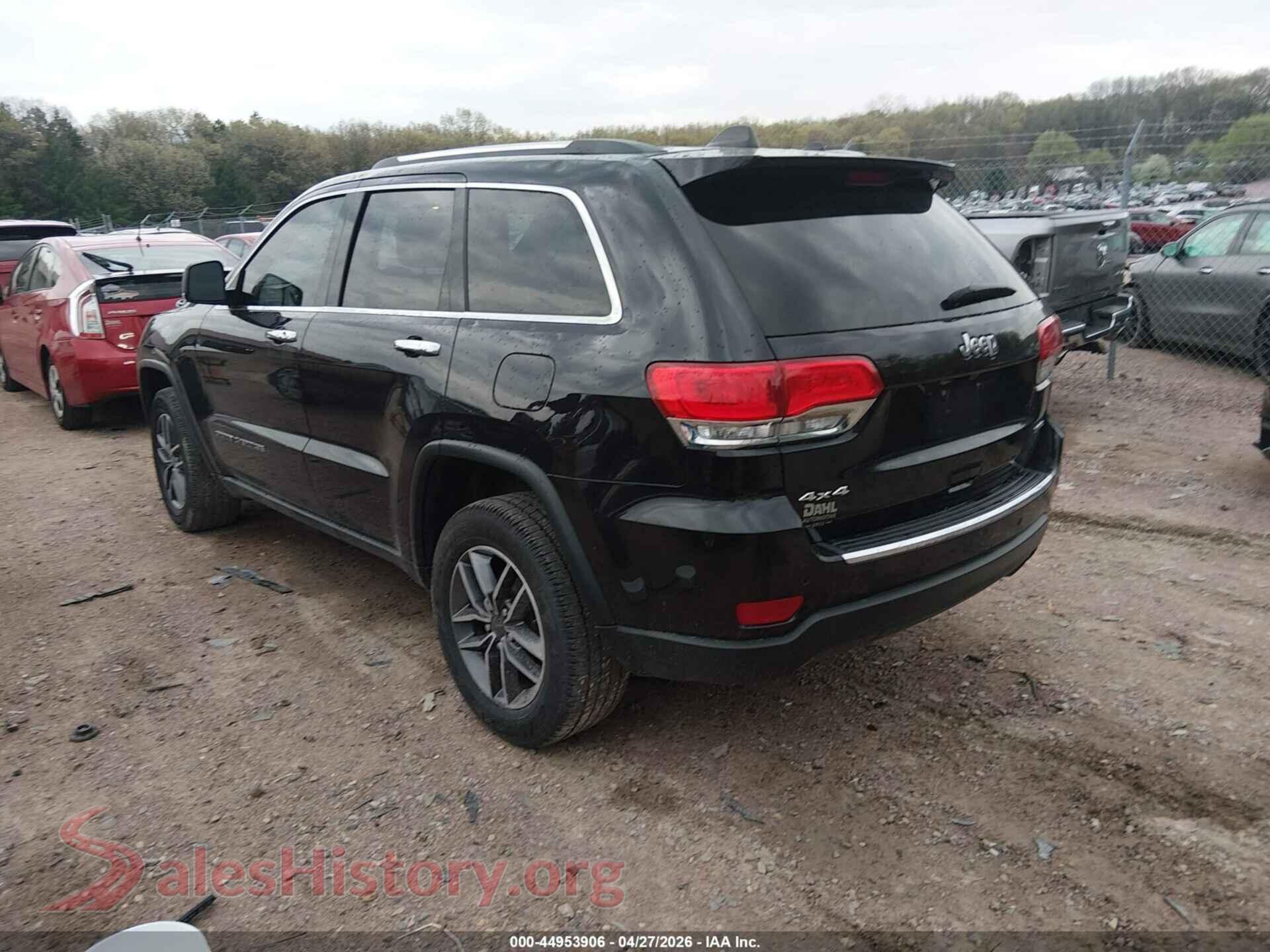 2019 JEEP GRAND CHEROKEE VIN 1C4RJFBG1KC749456, driver side view