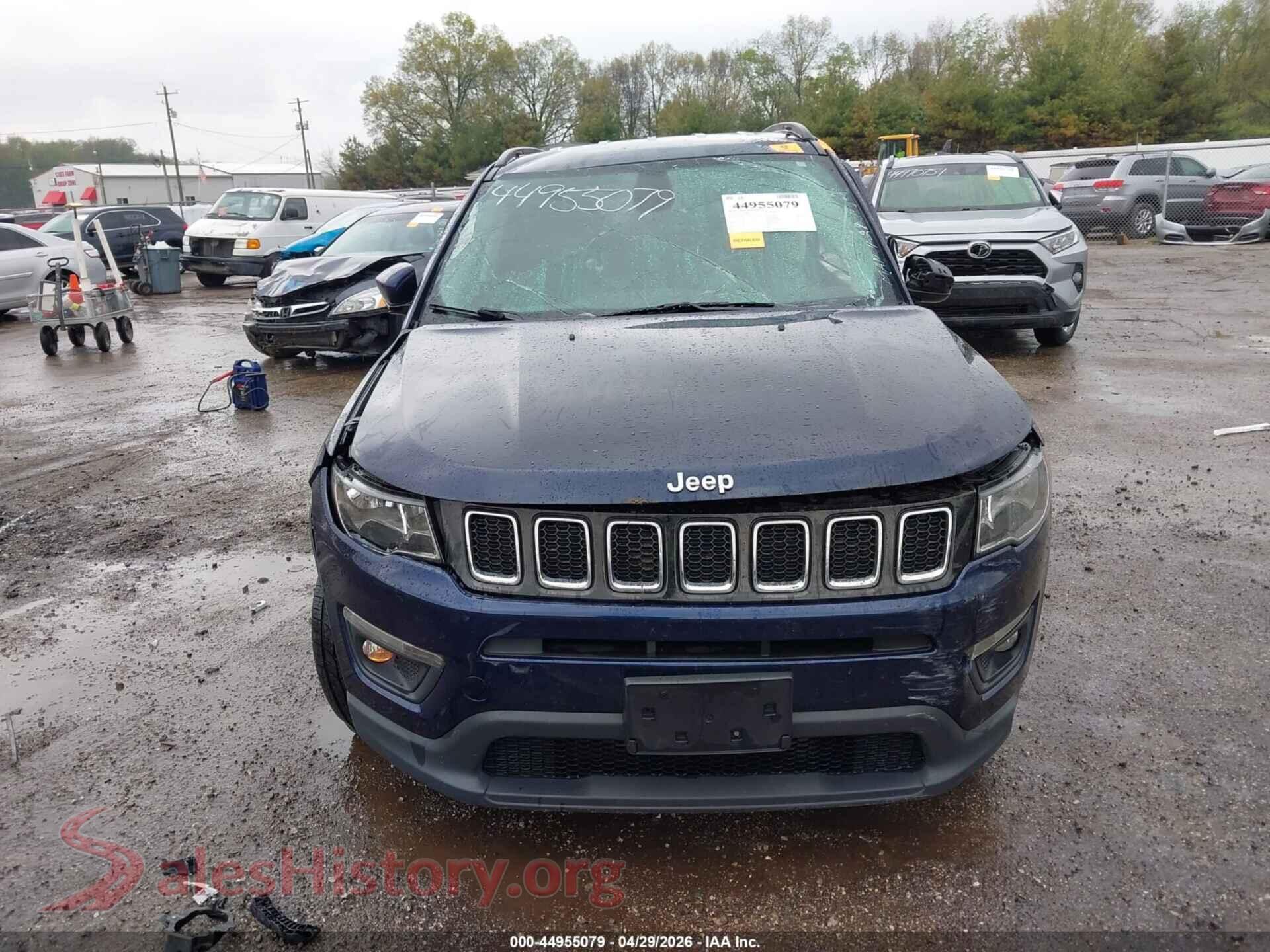 2019 JEEP COMPASS VIN 3C4NJCBB1KT636242, auction photo 13
