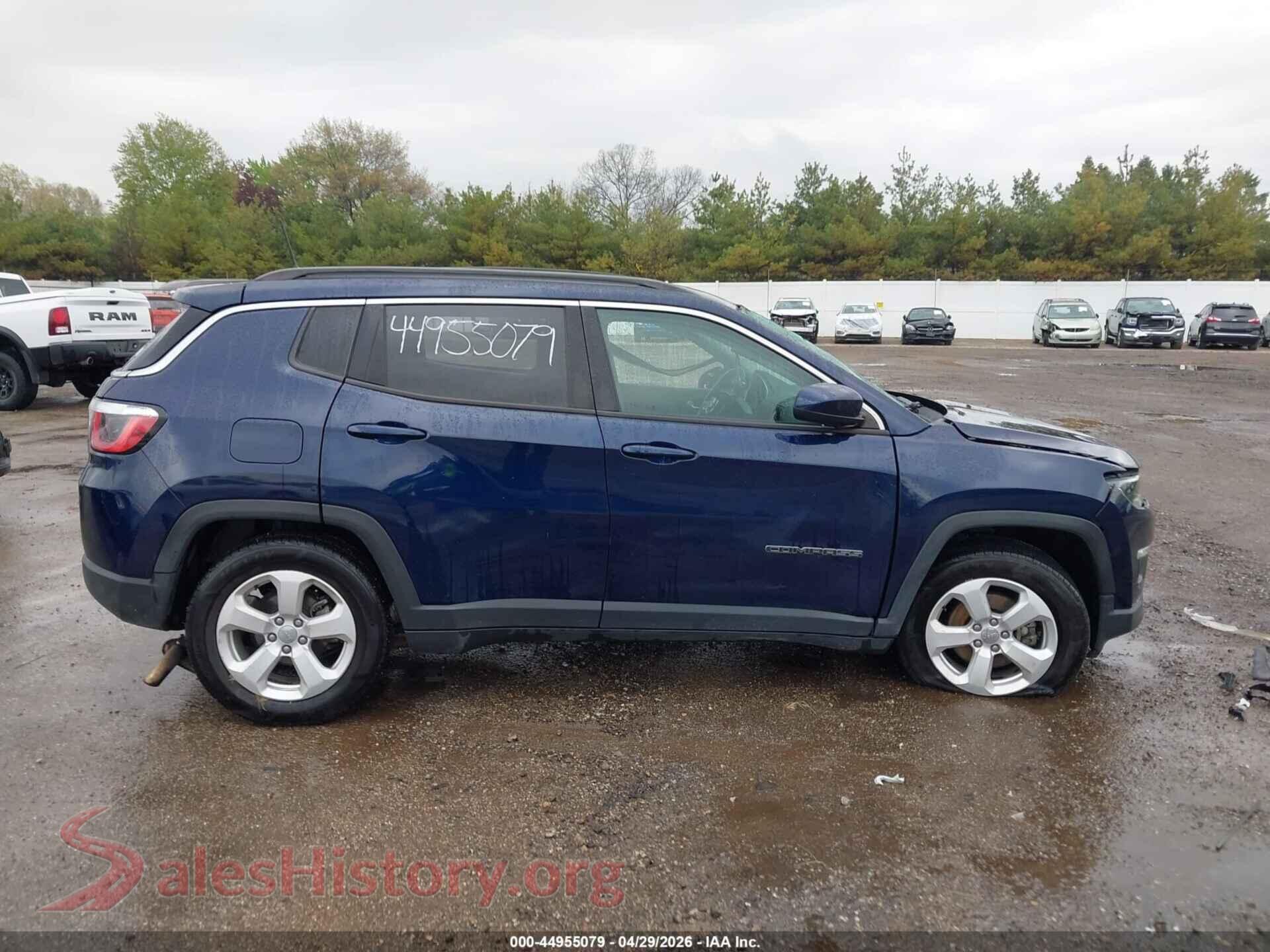 2019 JEEP COMPASS VIN 3C4NJCBB1KT636242, auction photo 14