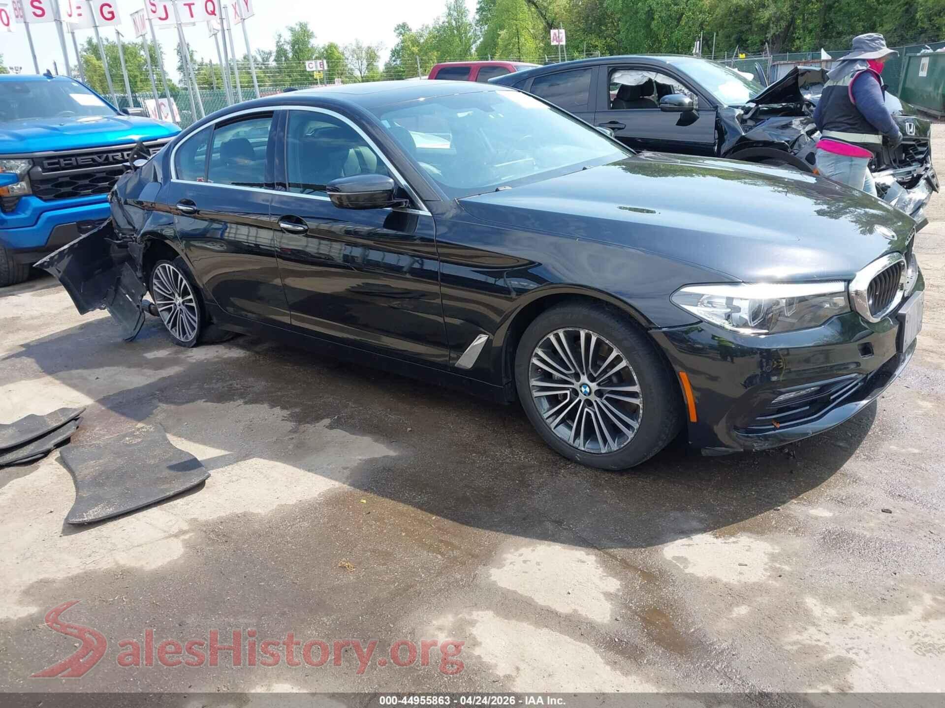 2018 BMW 530I VIN WBAJA7C51JWA72678, auction photo