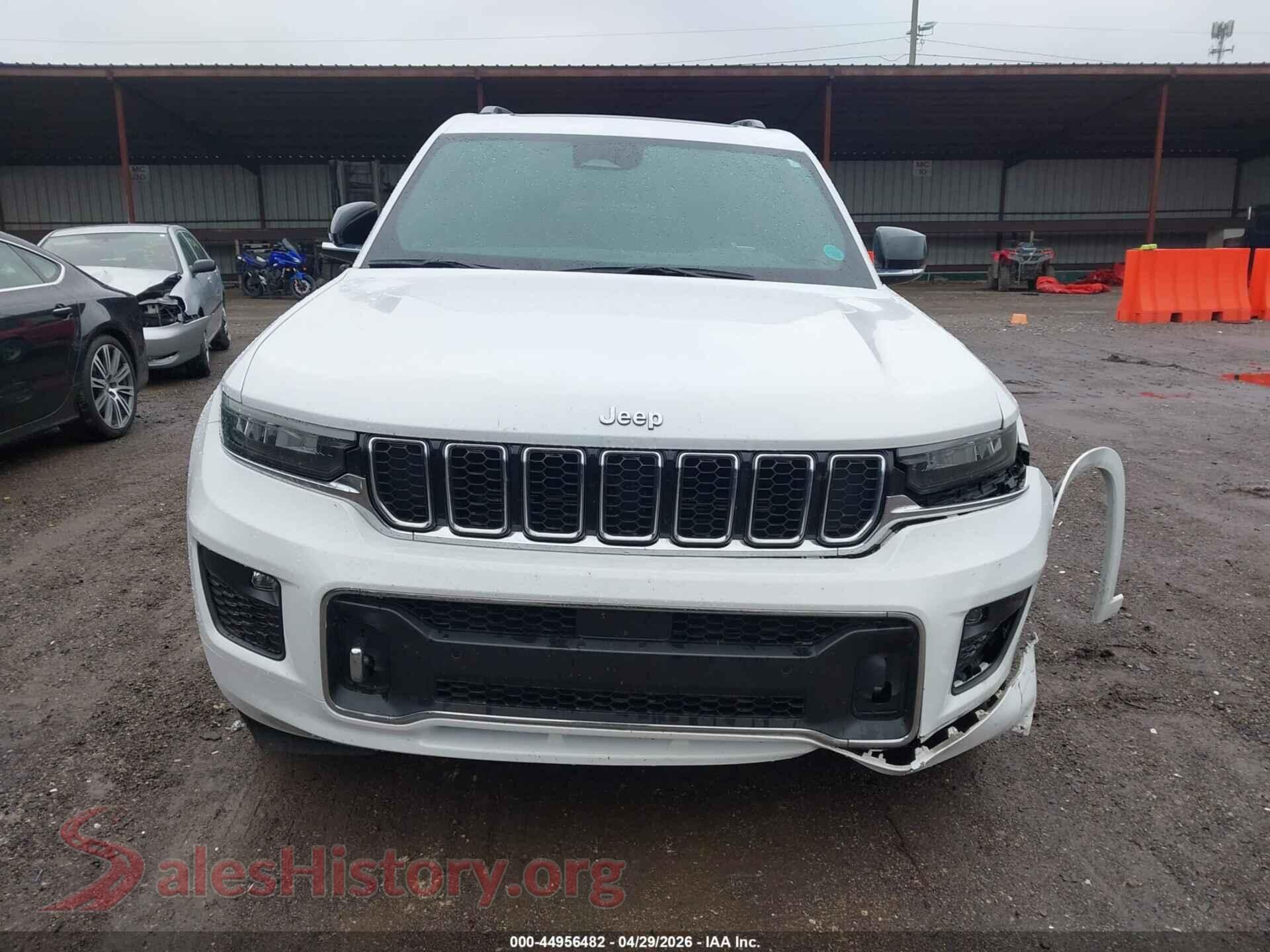 2022 JEEP GRAND CHEROKEE L VIN 1C4RJKDGXN8638675, odometer mileage