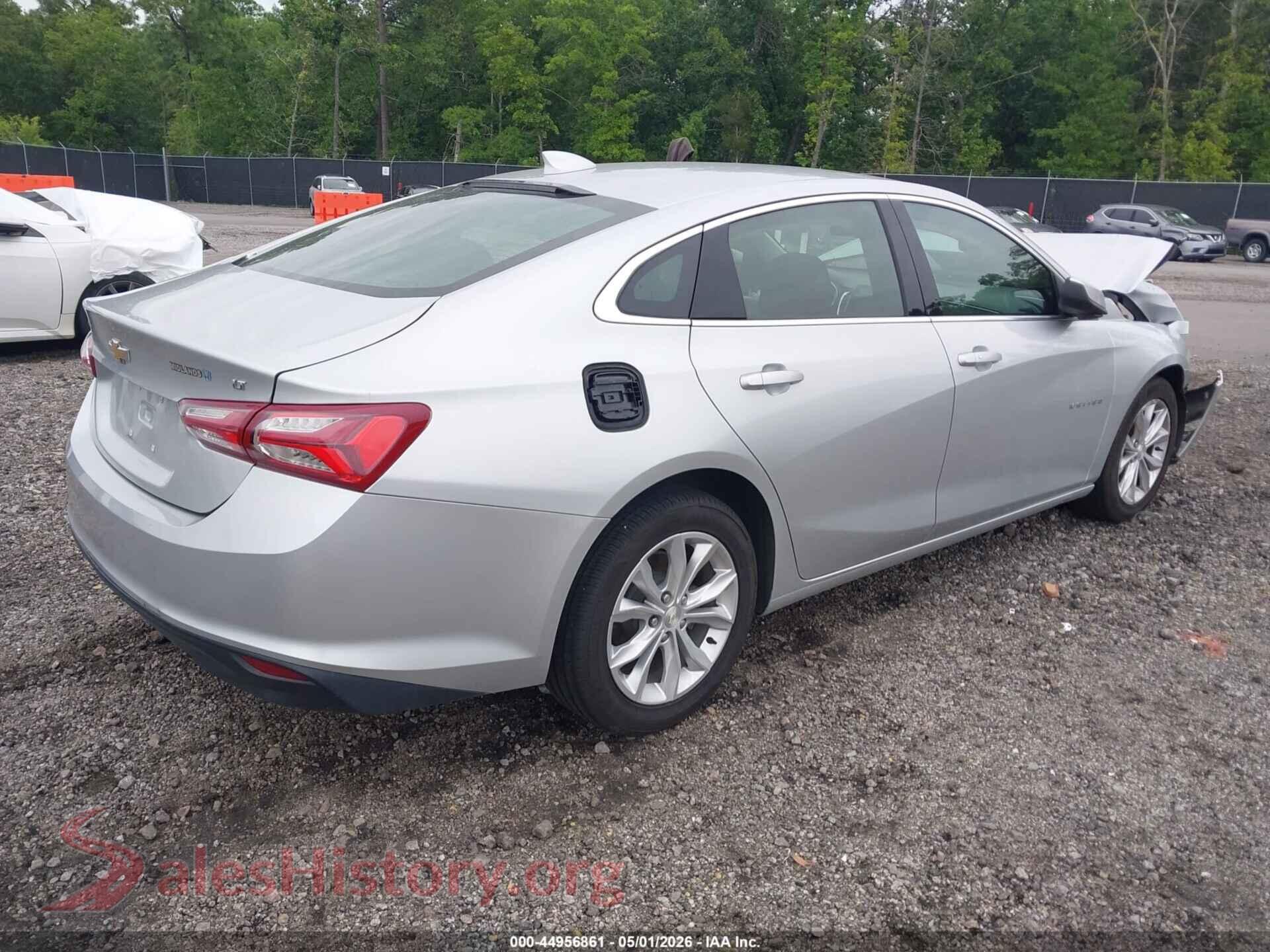 2021 CHEVROLET MALIBU VIN 1G1ZD5ST2MF066335, rear driver side