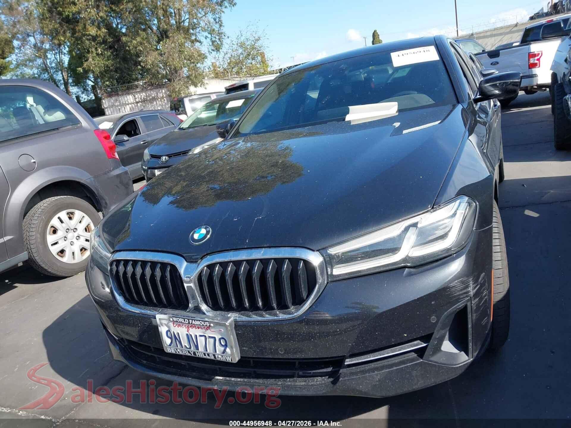 2021 BMW 530I VIN WBA53BH03MCF06164, damage close-up