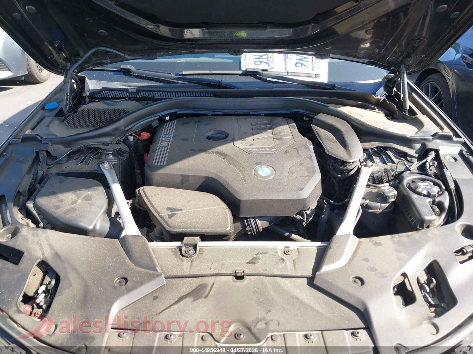 2021 BMW 530I VIN WBA53BH03MCF06164, interior dashboard
