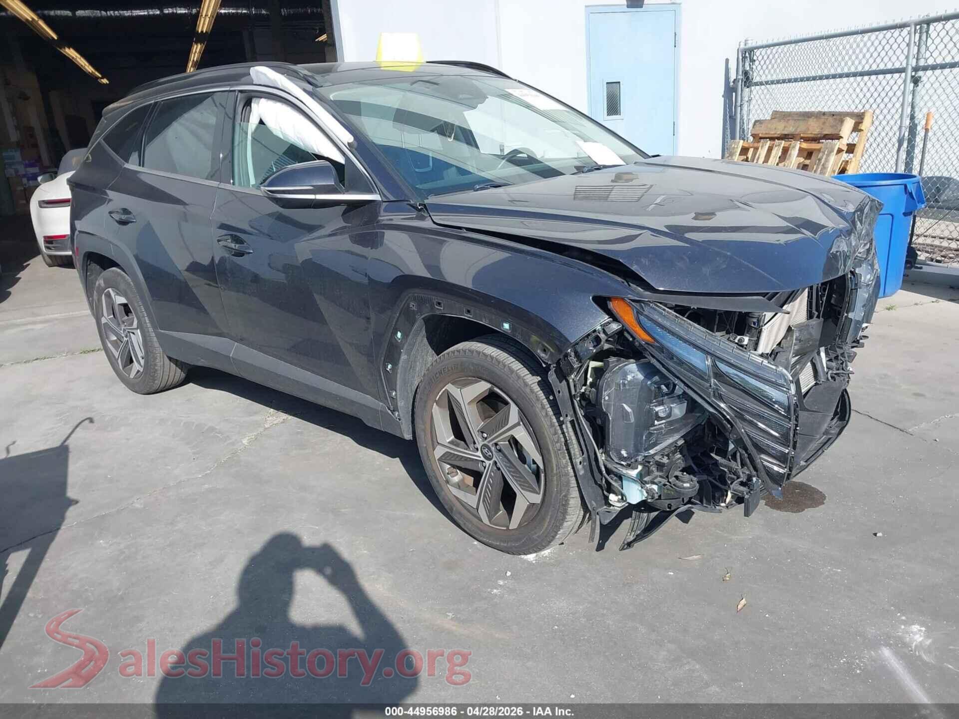 2022 HYUNDAI TUCSON VIN 5NMJECAE6NH013358, auction photo