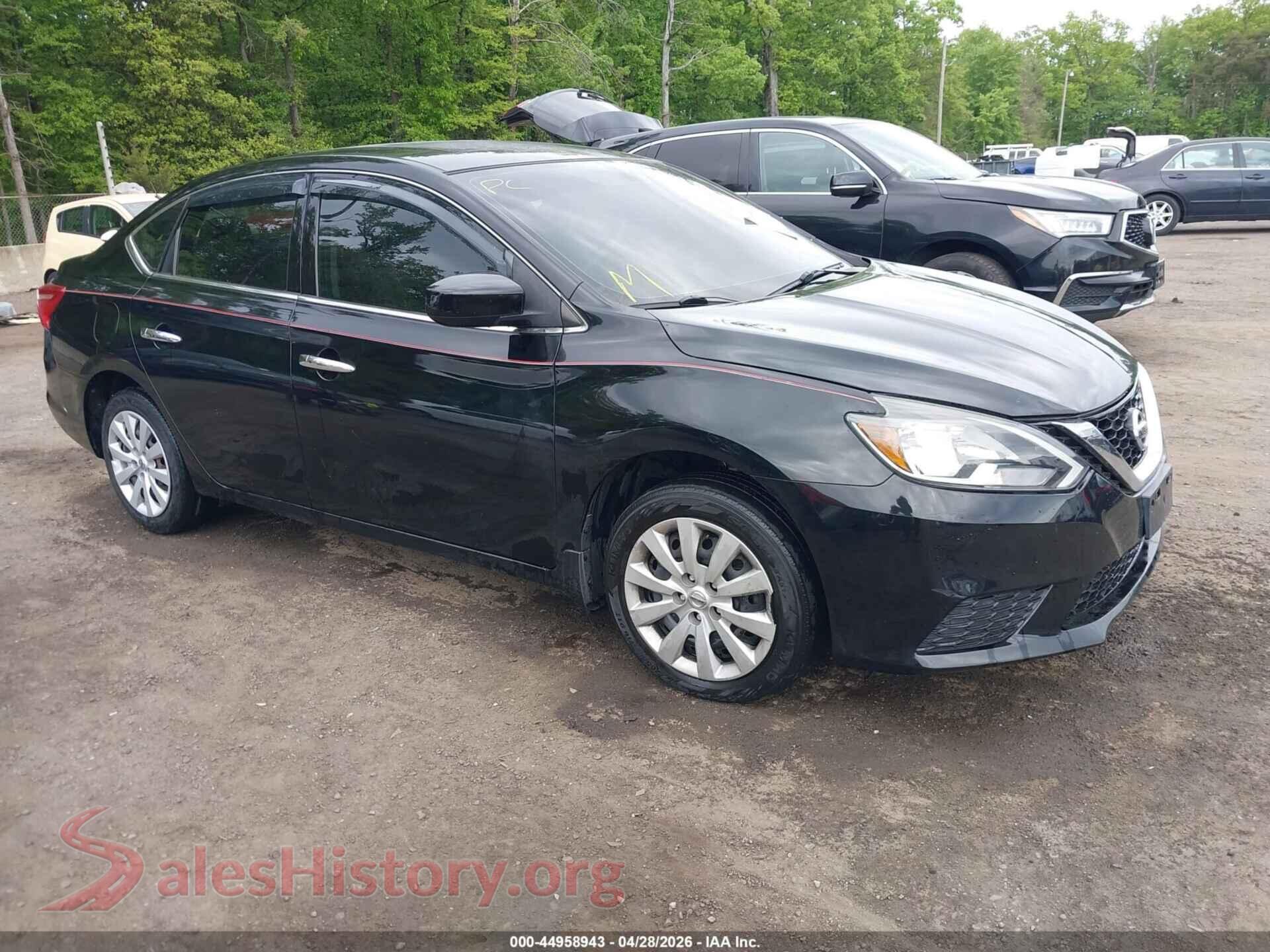 2017 NISSAN SENTRA VIN 3N1AB7AP8HY370359, auction photo