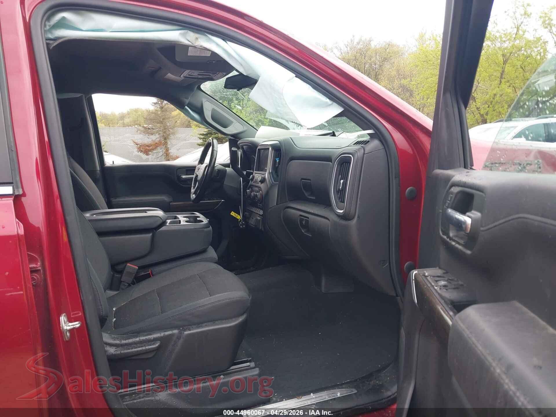 2019 CHEVROLET SILVERADO 1500 VIN 3GCUYDED9KG289018, rear view