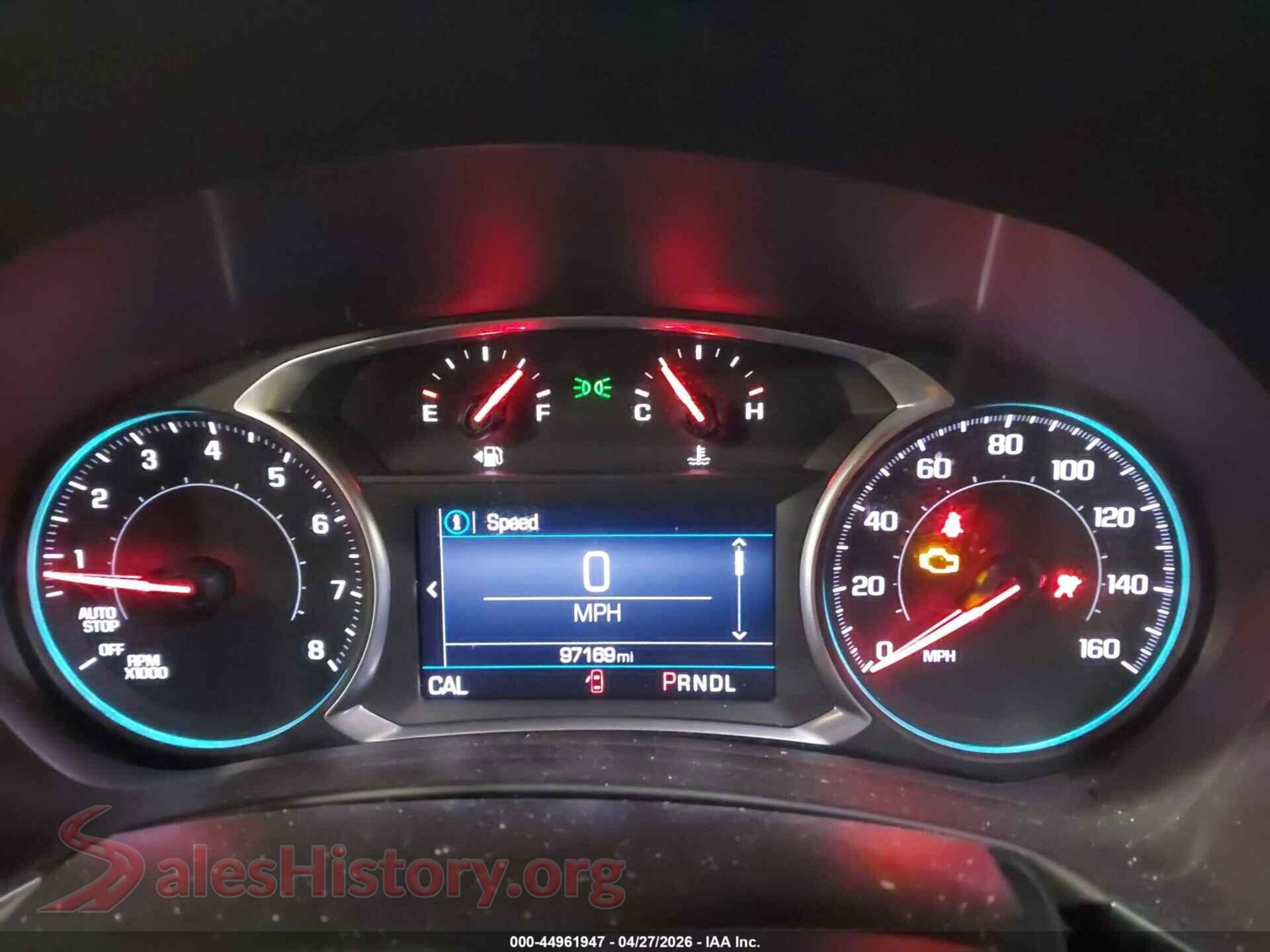 2019 CHEVROLET EQUINOX VIN 2GNAXUEV1K6271050, passenger side view