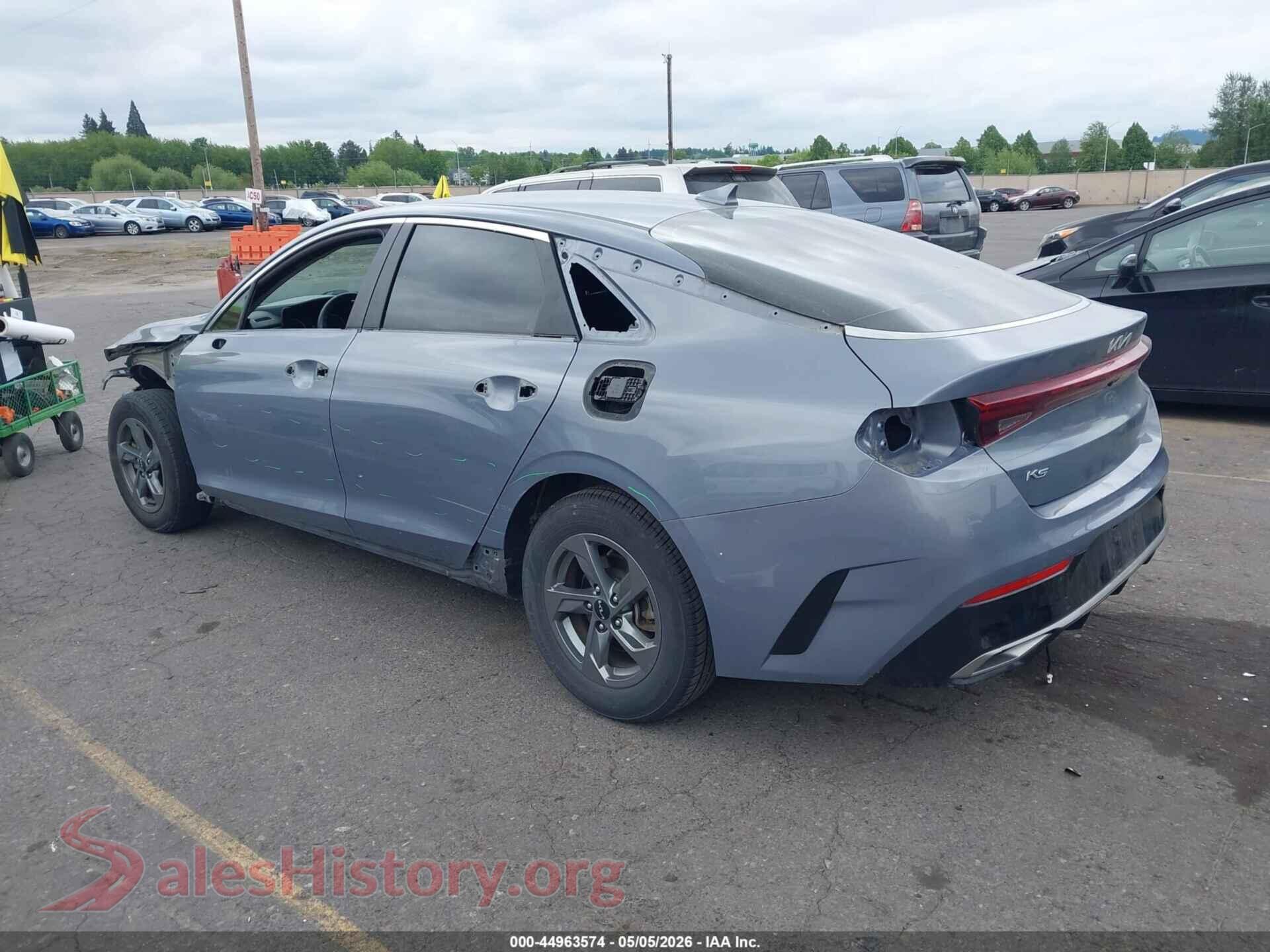 2022 KIA K5 VIN 5XXG14J25NG142207, driver side view
