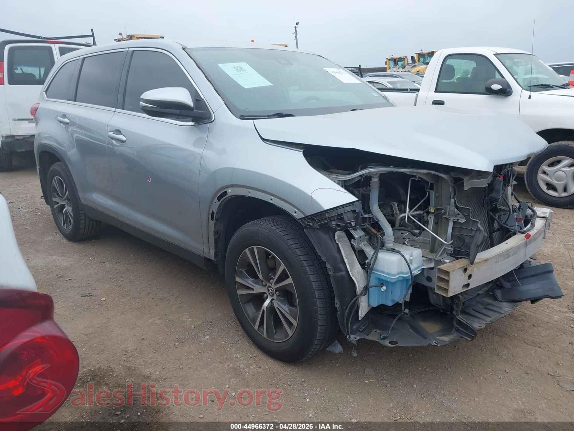 5TDZZRFH9KS289815 2019 TOYOTA HIGHLANDER