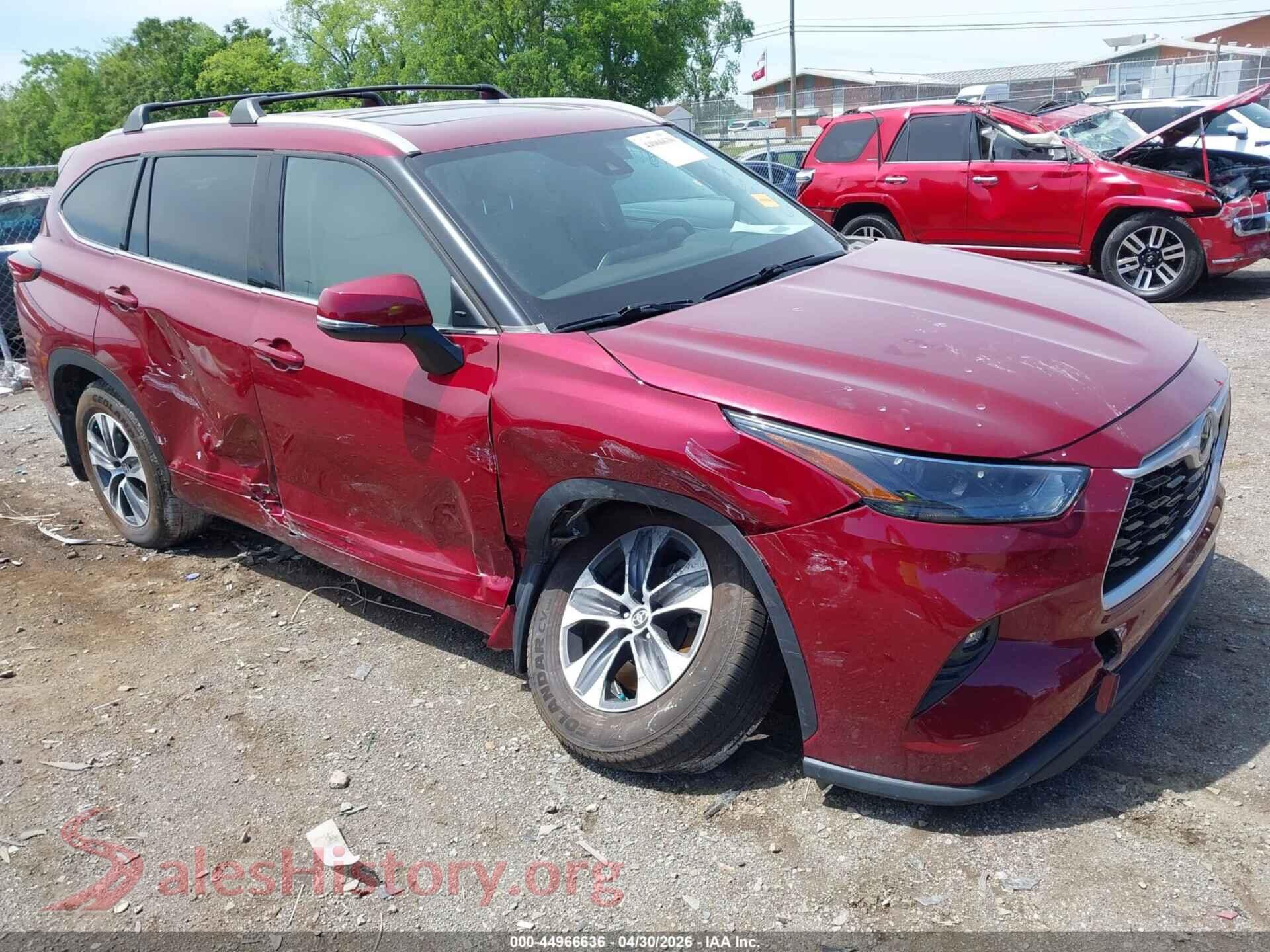 5TDGZRBH2NS595059 2022 TOYOTA HIGHLANDER