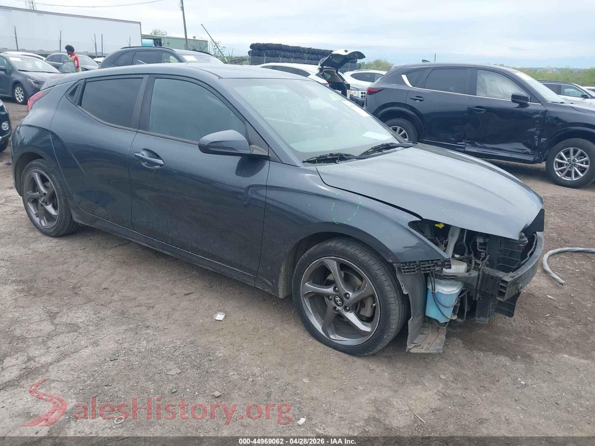 2019 HYUNDAI VELOSTER VIN KMHTG6AF7KU017853, auction photo
