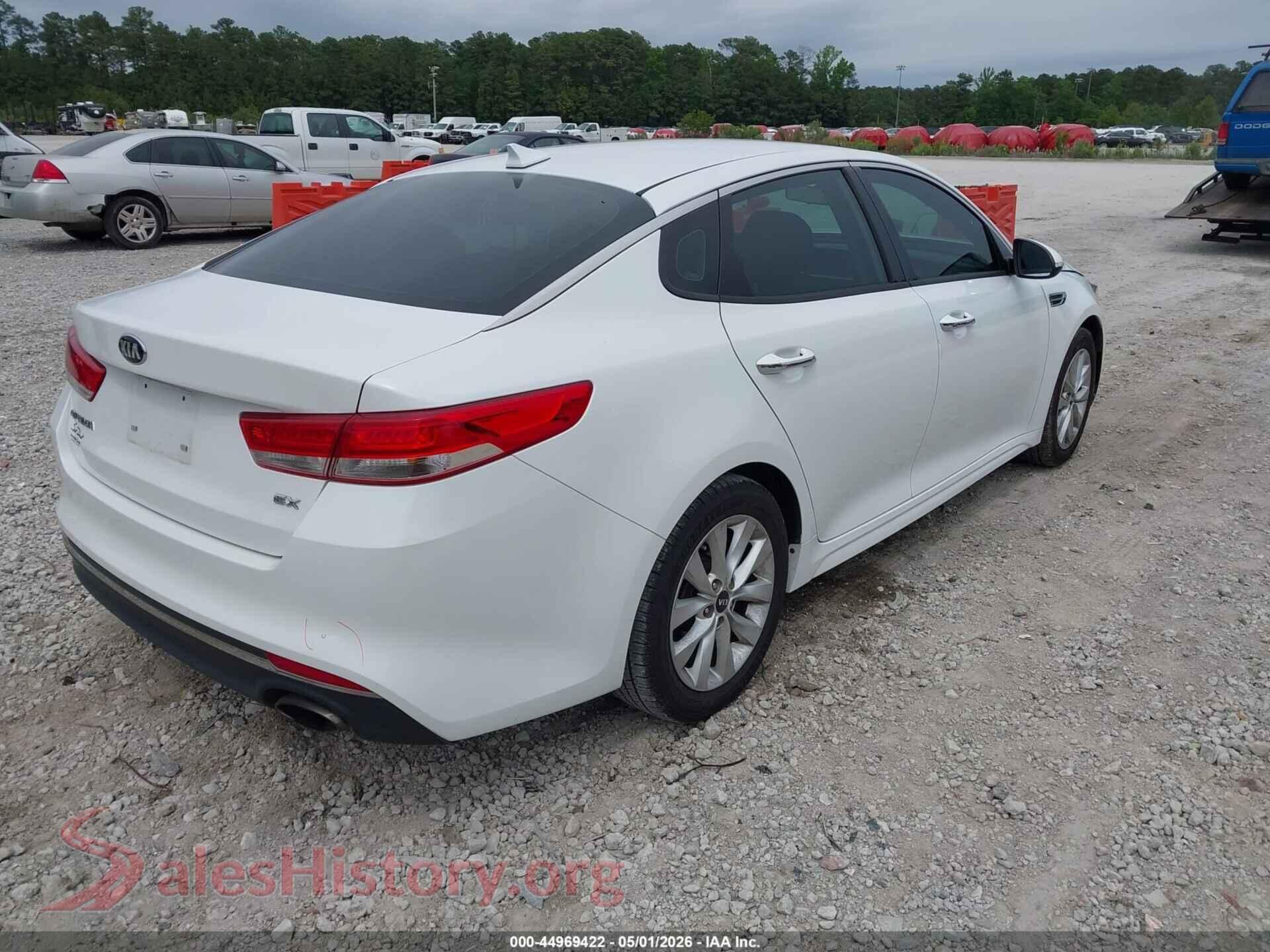 2017 KIA OPTIMA VIN 5XXGU4L31HG163427, rear driver side